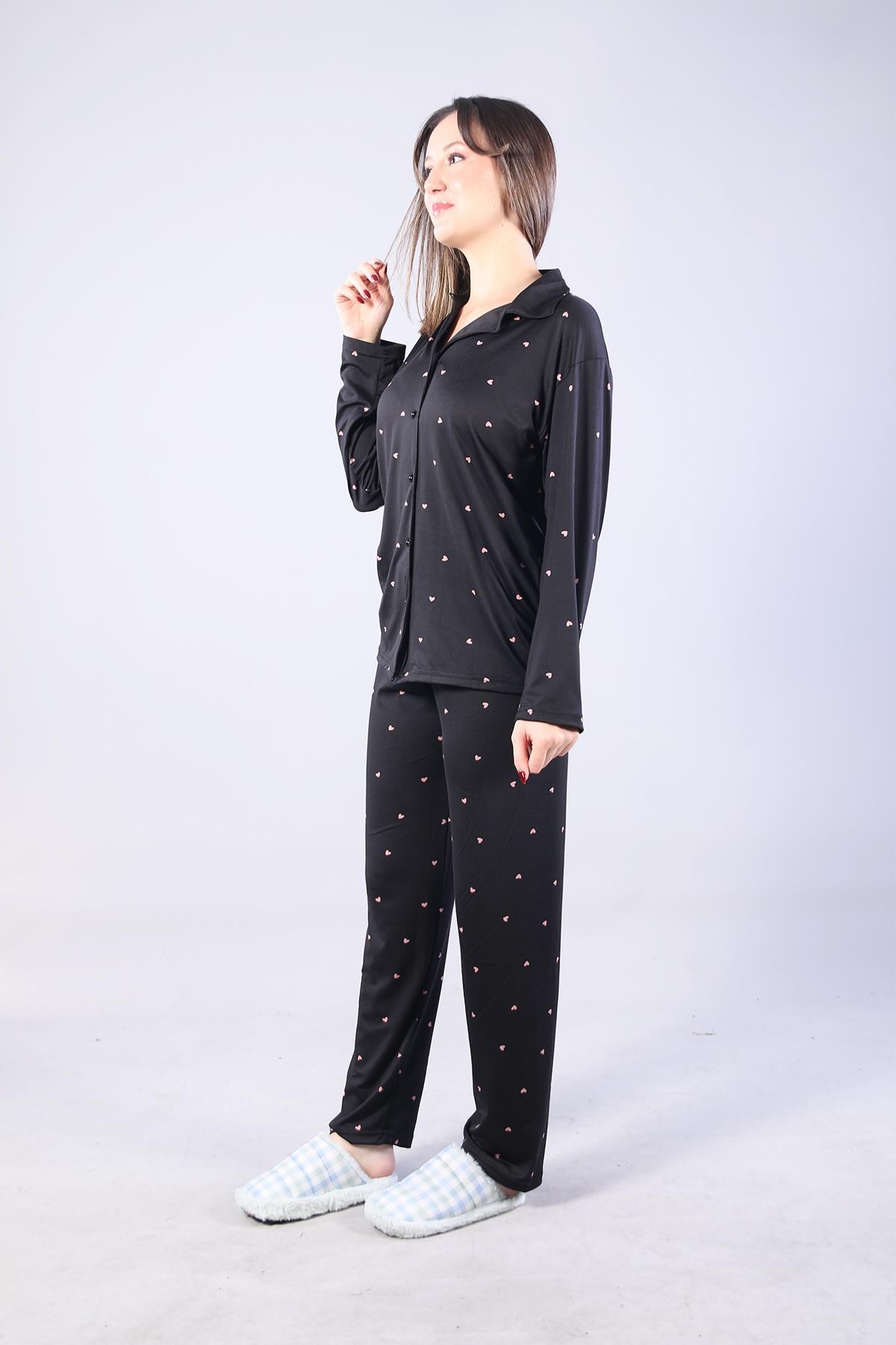 Pijama Takımımckanzie3306 Milan Soft Gömlek Yaka Uzun Kol Uzun Alt Pijama Takımıkadınerkek