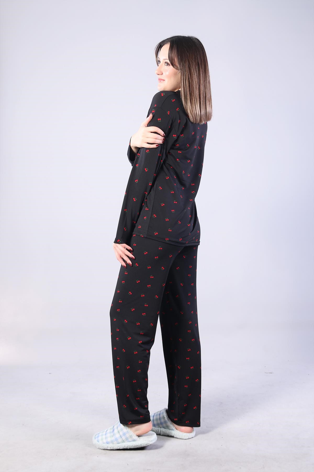 Pijama Takımımckanzie3306 Milan Soft Gömlek Yaka Uzun Kol Uzun Alt Pijama Takımıkadınerkek
