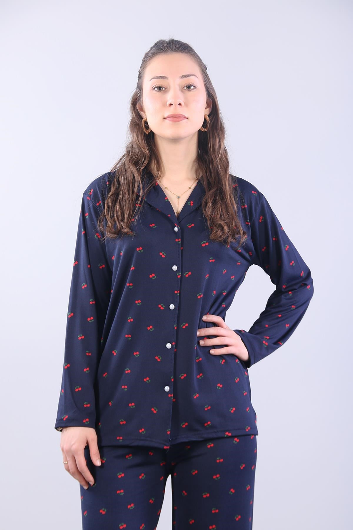 Pijama Takımımckanzie3306 Milan Soft Gömlek Yaka Uzun Kol Uzun Alt Pijama Takımıkadınerkek