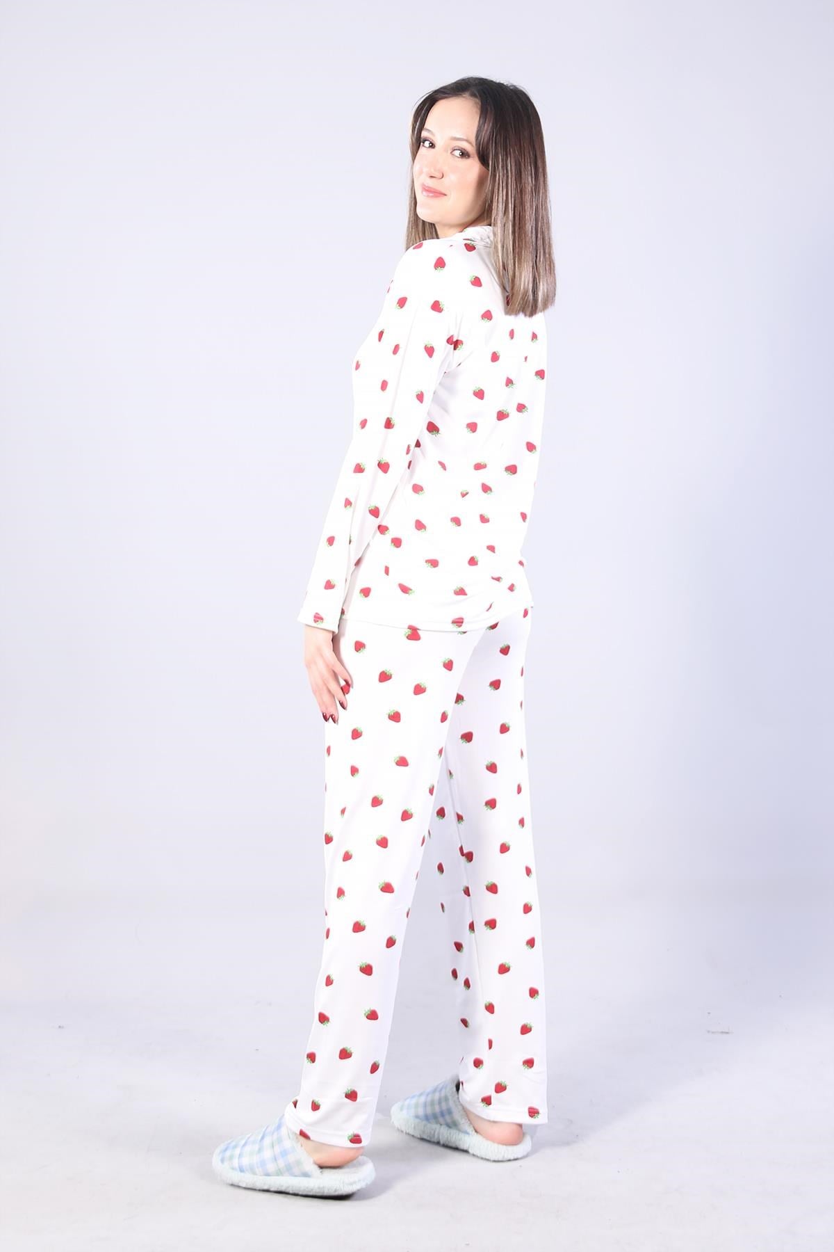 Pijama Takımımckanzie3306 Milan Soft Gömlek Yaka Uzun Kol Uzun Alt Pijama Takımıkadınerkek