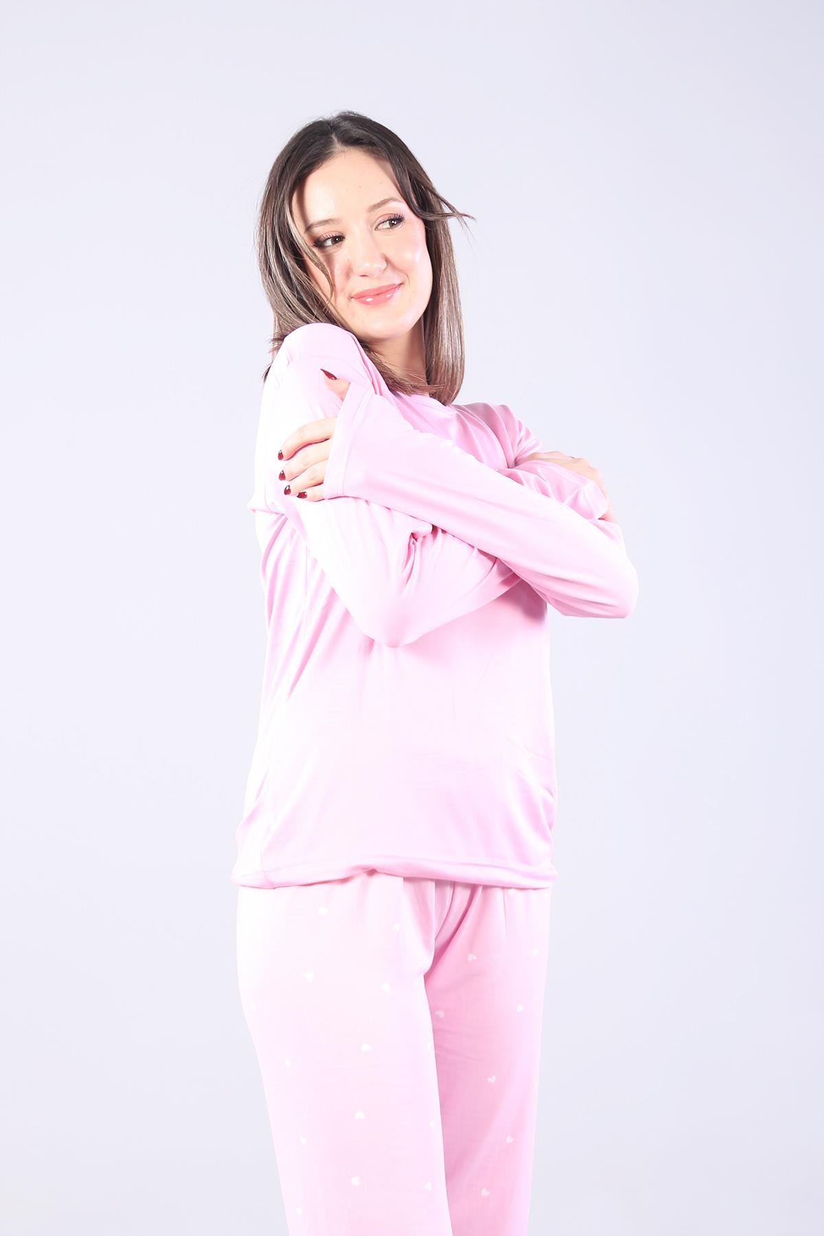 Pijama Takımımckanzie3404 Milan Love You O Yaka Uzun Kol Üst Uzun Alt Pijama Takımkadınerkek