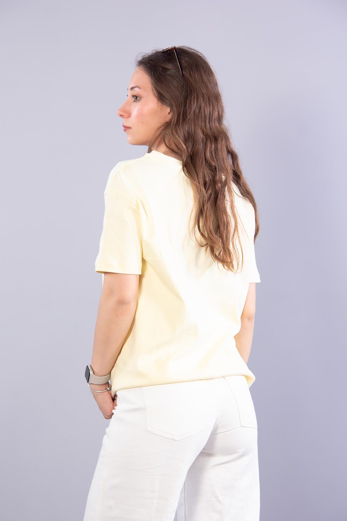 T-shirtmckanzie3405 Summer Bale O Yaka T-shirtkadınerkek