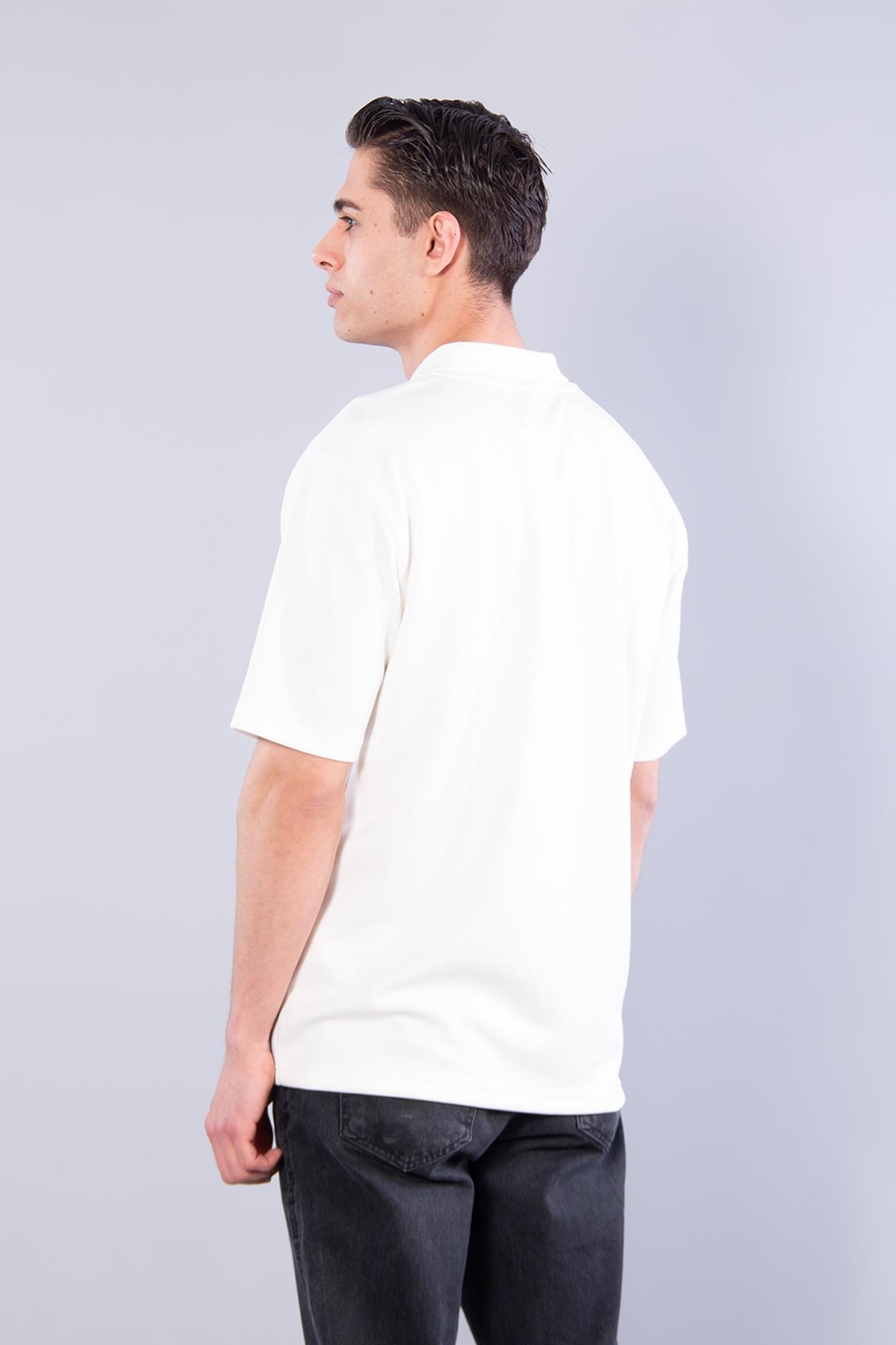 T-shirtmckanzie4029 Yakalı Düğmesiz Modal T-shirtkadınerkek