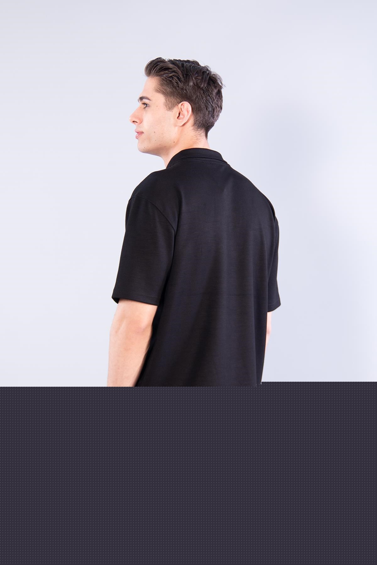 T-shirtmckanzie4029 Yakalı Düğmesiz Modal T-shirtkadınerkek