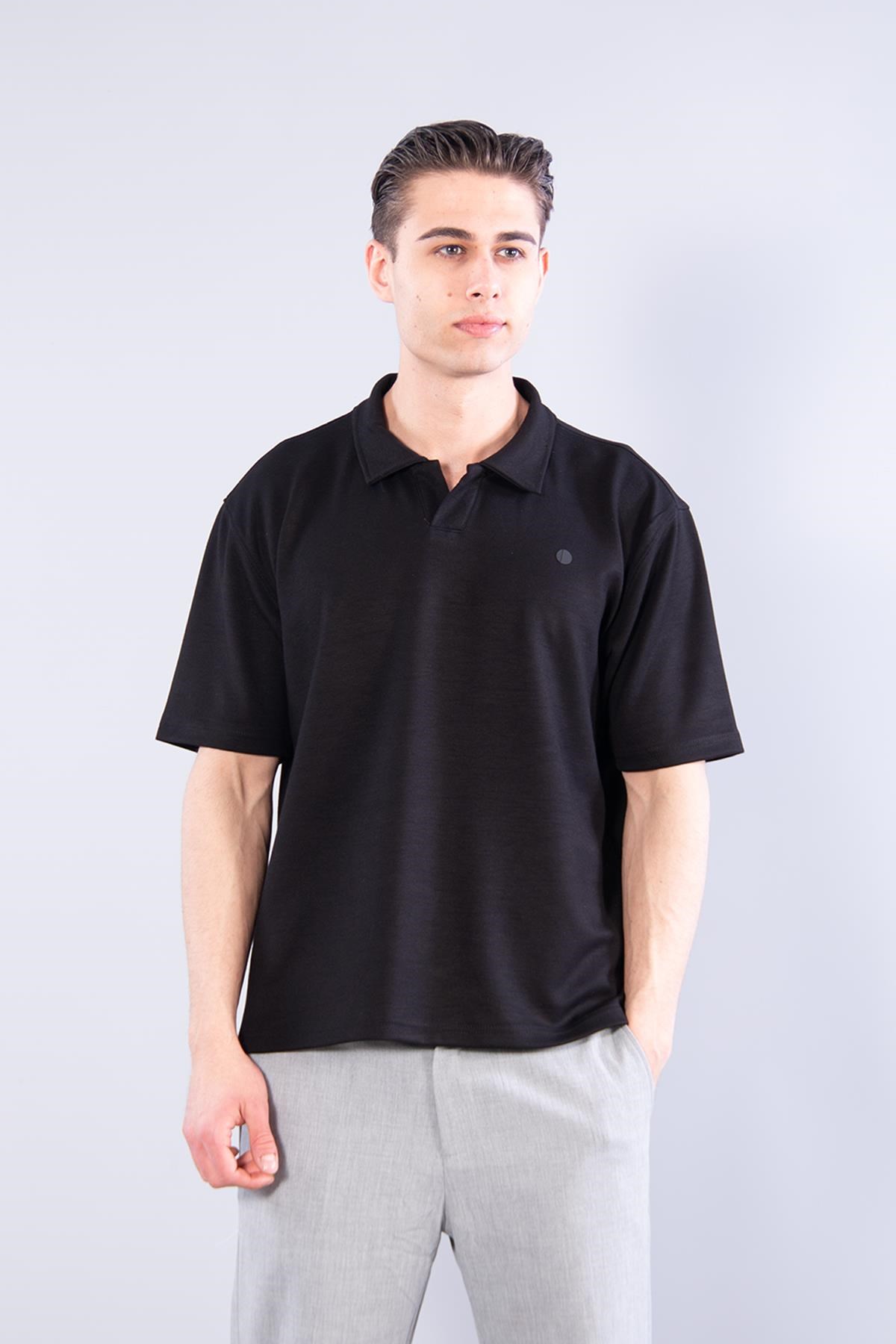 T-shirtmckanzie4029 Yakalı Düğmesiz Modal T-shirtkadınerkek