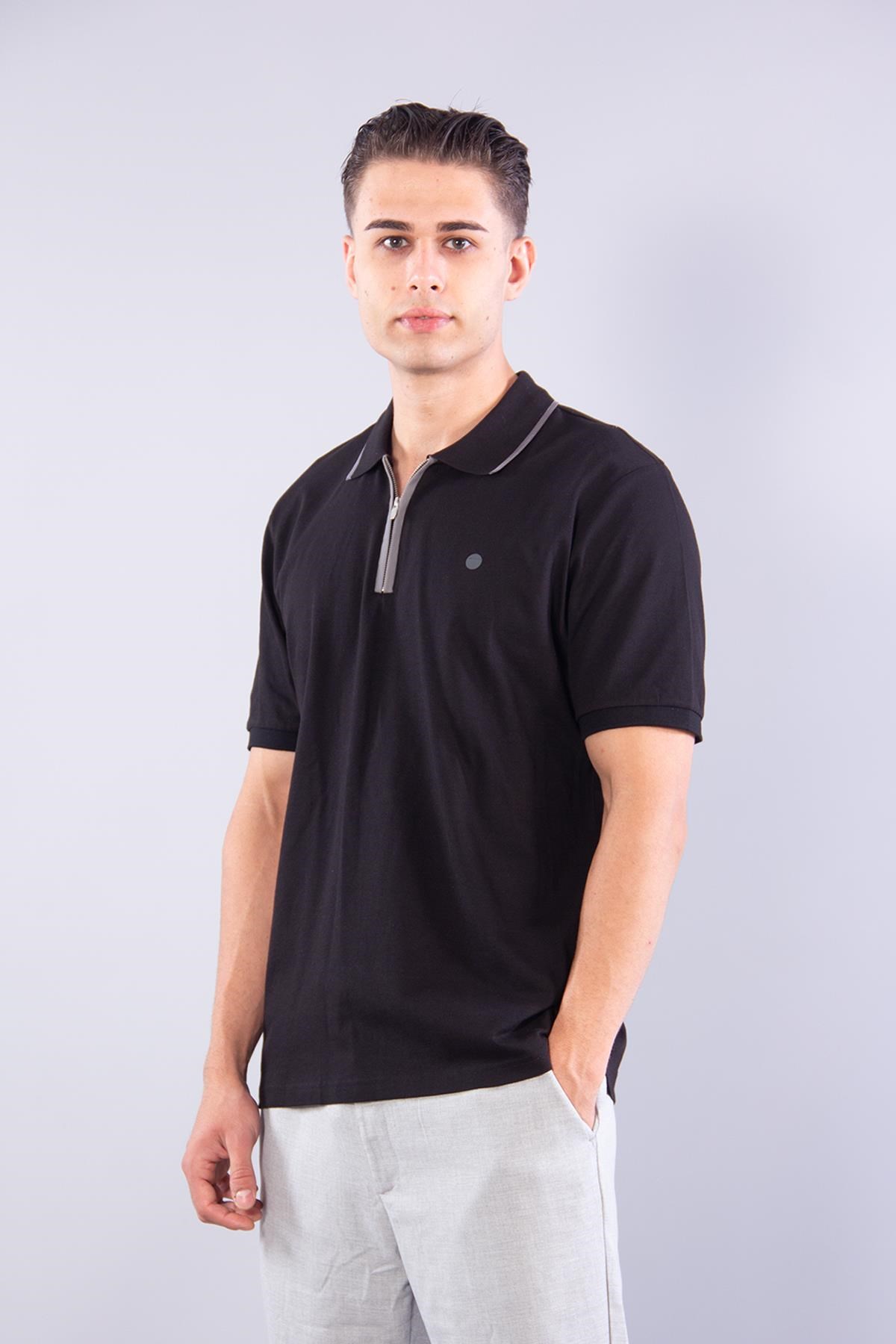 T-shirtmckanzie4062 Polo Yaka Fermuarlı T-shirtkadınerkek