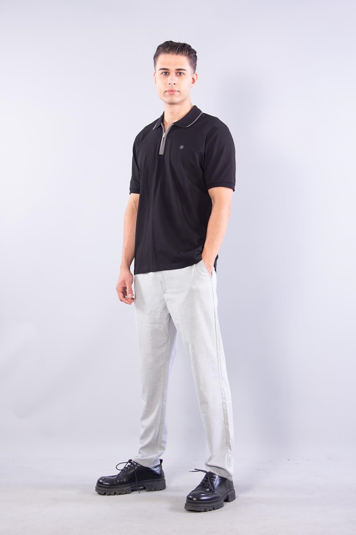 T-shirtmckanzie4062 Polo Yaka Fermuarlı T-shirtkadınerkek