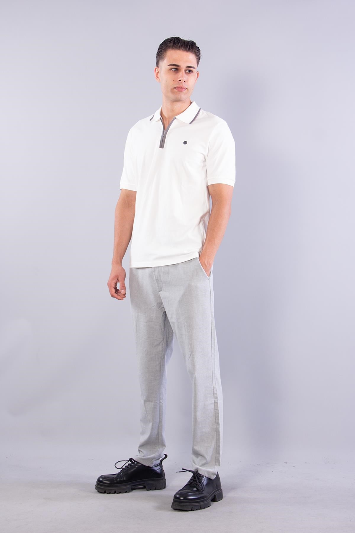 T-shirtmckanzie4062 Polo Yaka Fermuarlı T-shirtkadınerkek