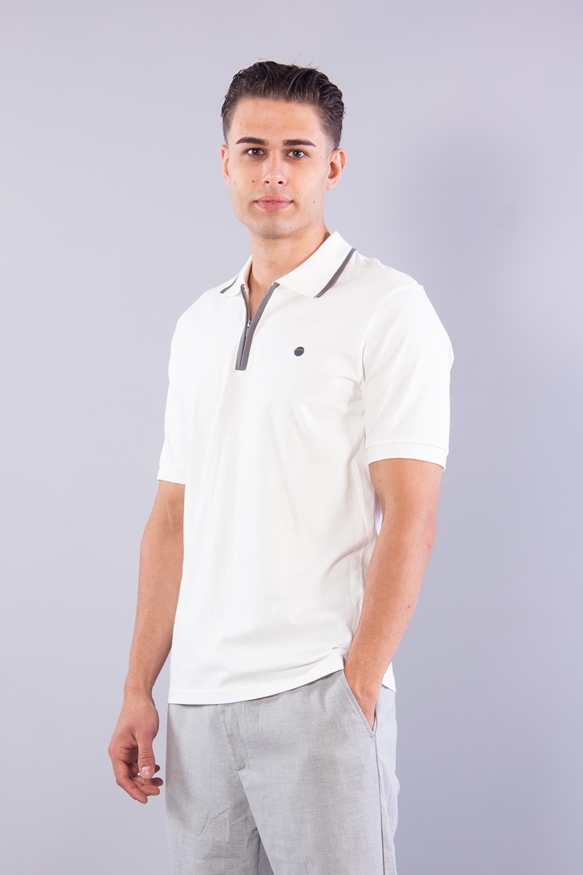 T-shirtmckanzie4062 Polo Yaka Fermuarlı T-shirtkadınerkek