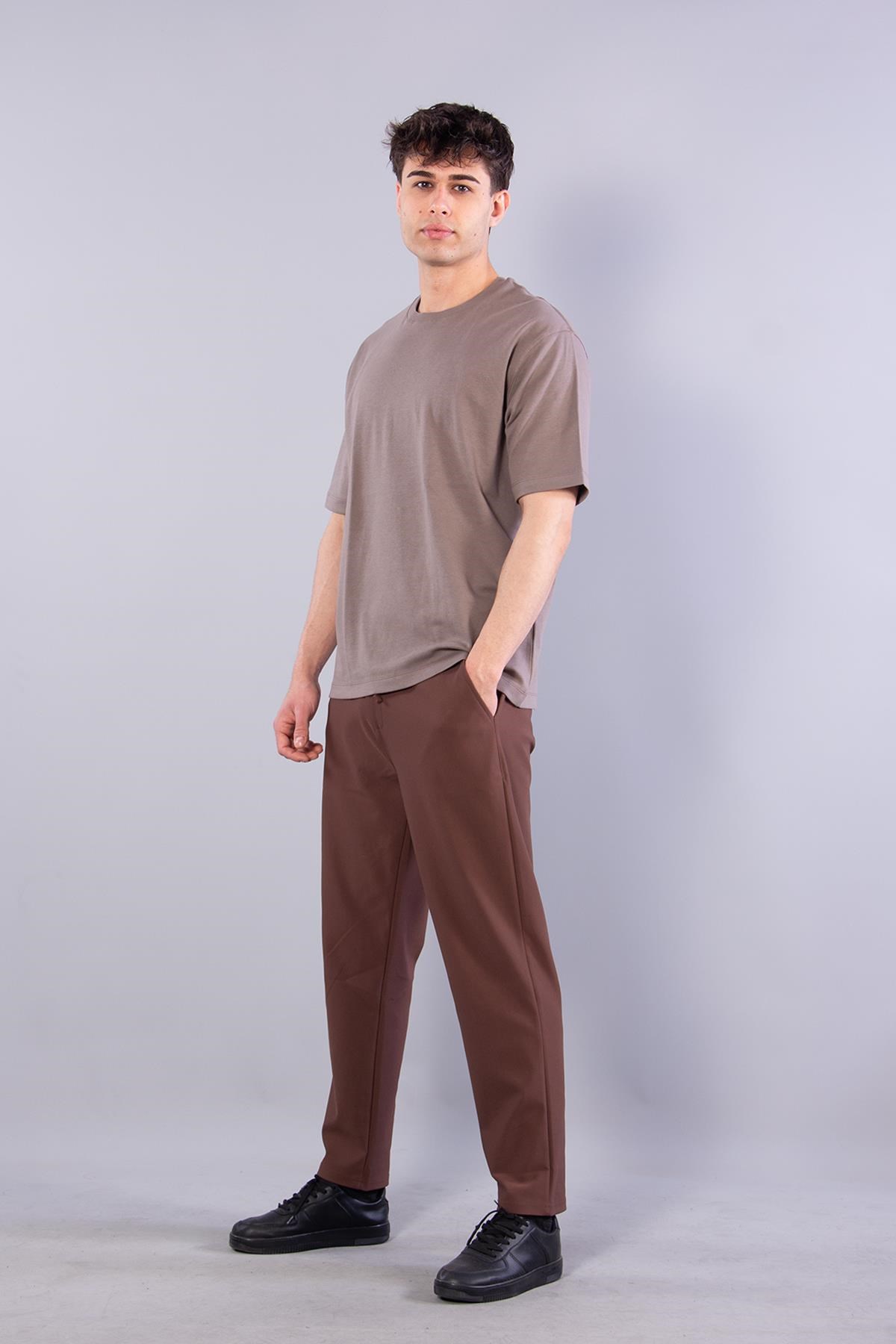 T-shirtmckanzie4114 O Yaka 36/1 Kumaş T-shirtkadınerkek