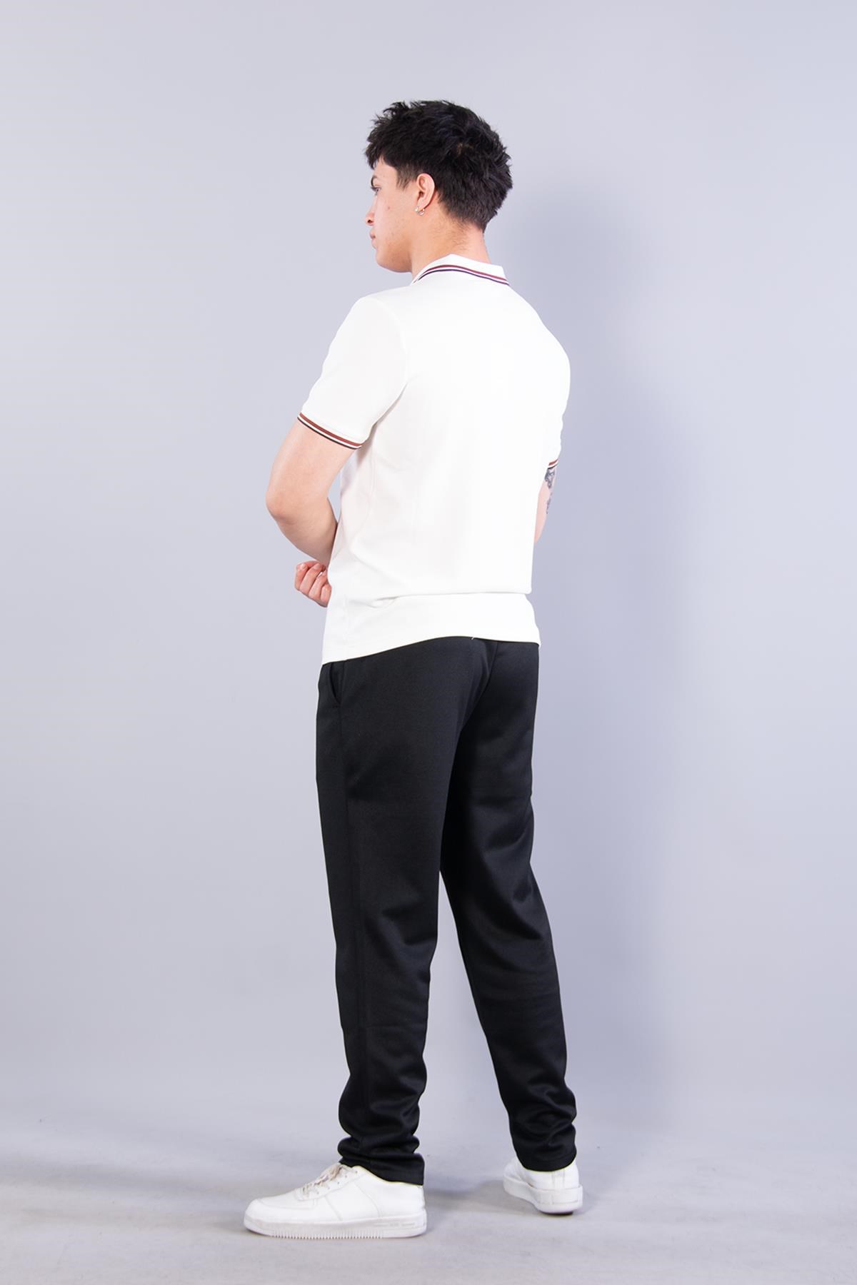 T-shirtmckanzie4623 Yakalı Çizgili Modal Kumaş T-shirtkadınerkek
