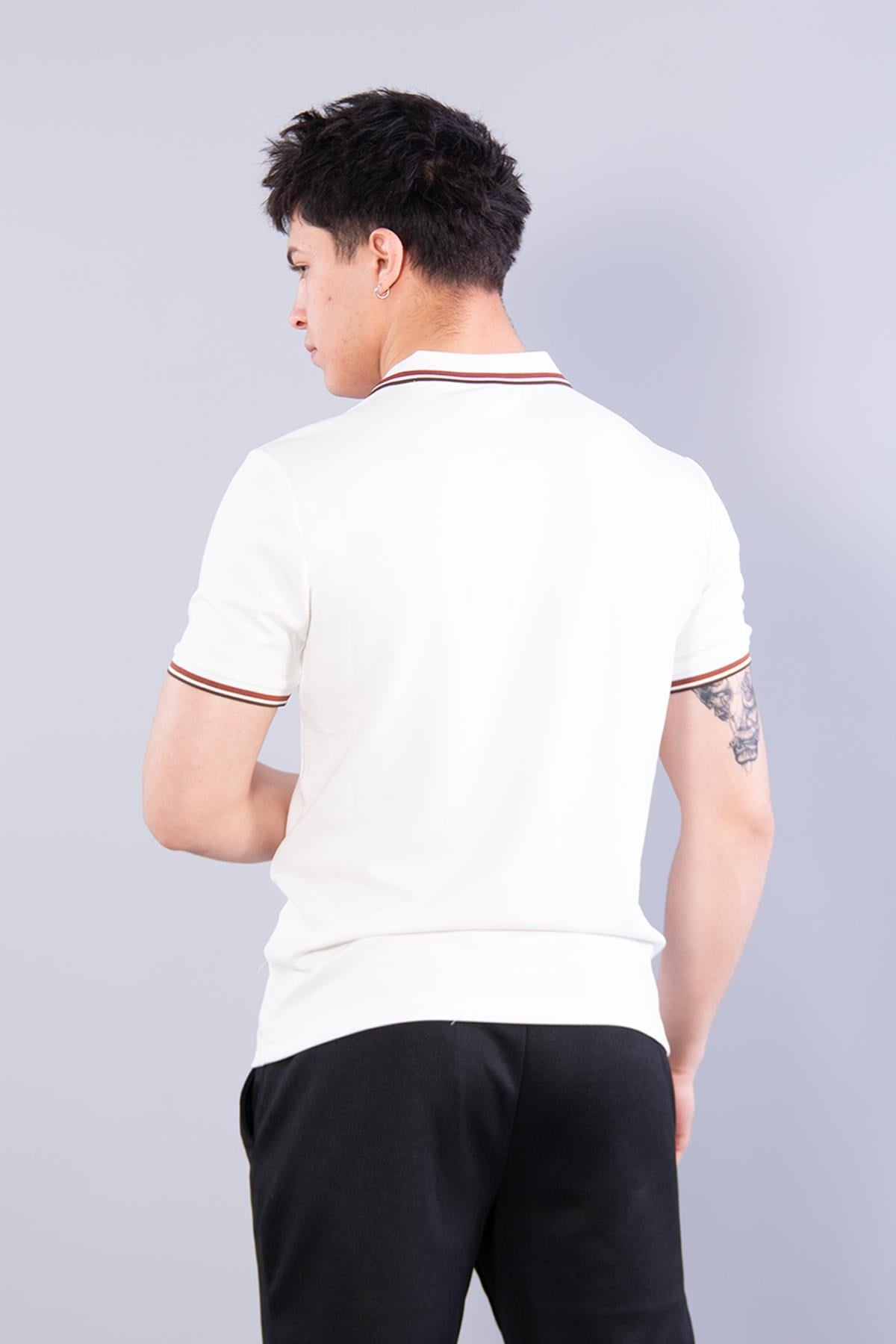 T-shirtmckanzie4623 Yakalı Çizgili Modal Kumaş T-shirtkadınerkek
