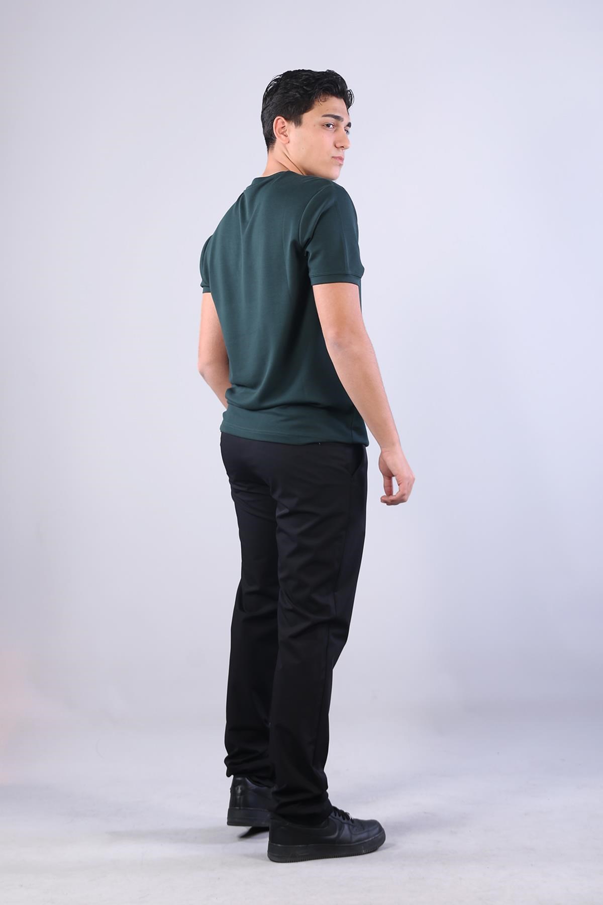 T-shirtmckanzie4625 Modal Kumaş Omuz Trikolu O Yaka T-shirtkadınerkek