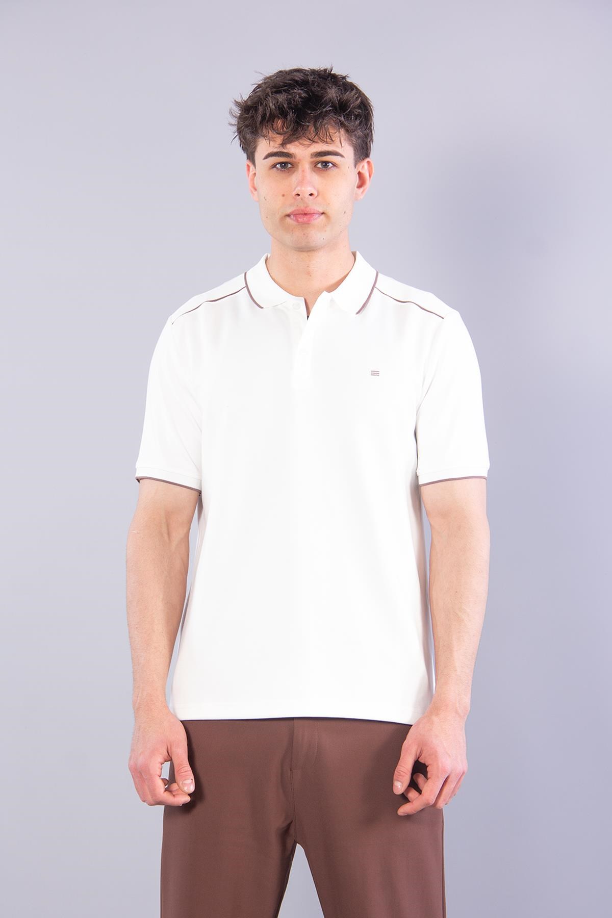 T-shirtmckanzie4626 Modal Omuz Parçalı Yakalı T-shirtkadınerkek