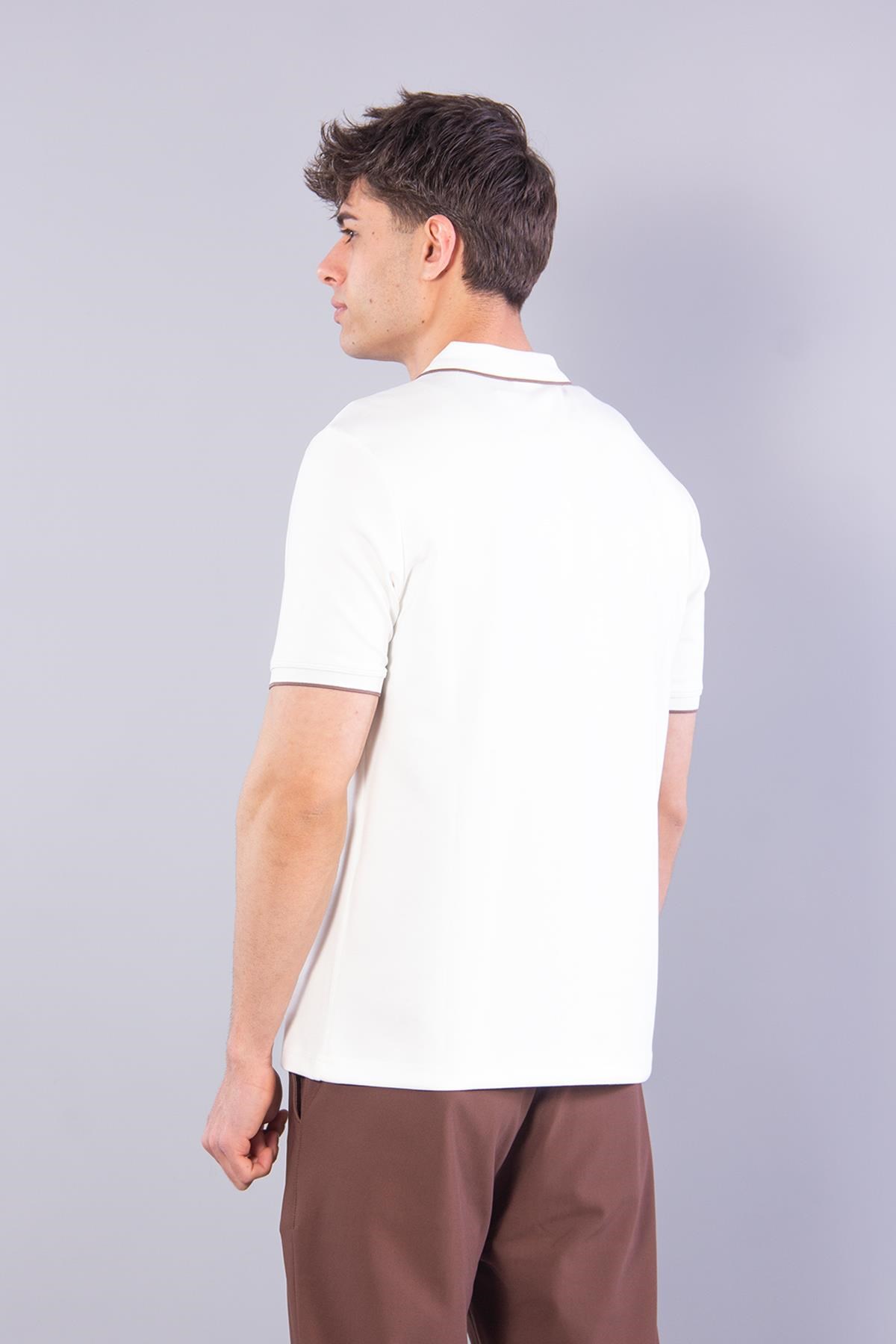 T-shirtmckanzie4626 Modal Omuz Parçalı Yakalı T-shirtkadınerkek
