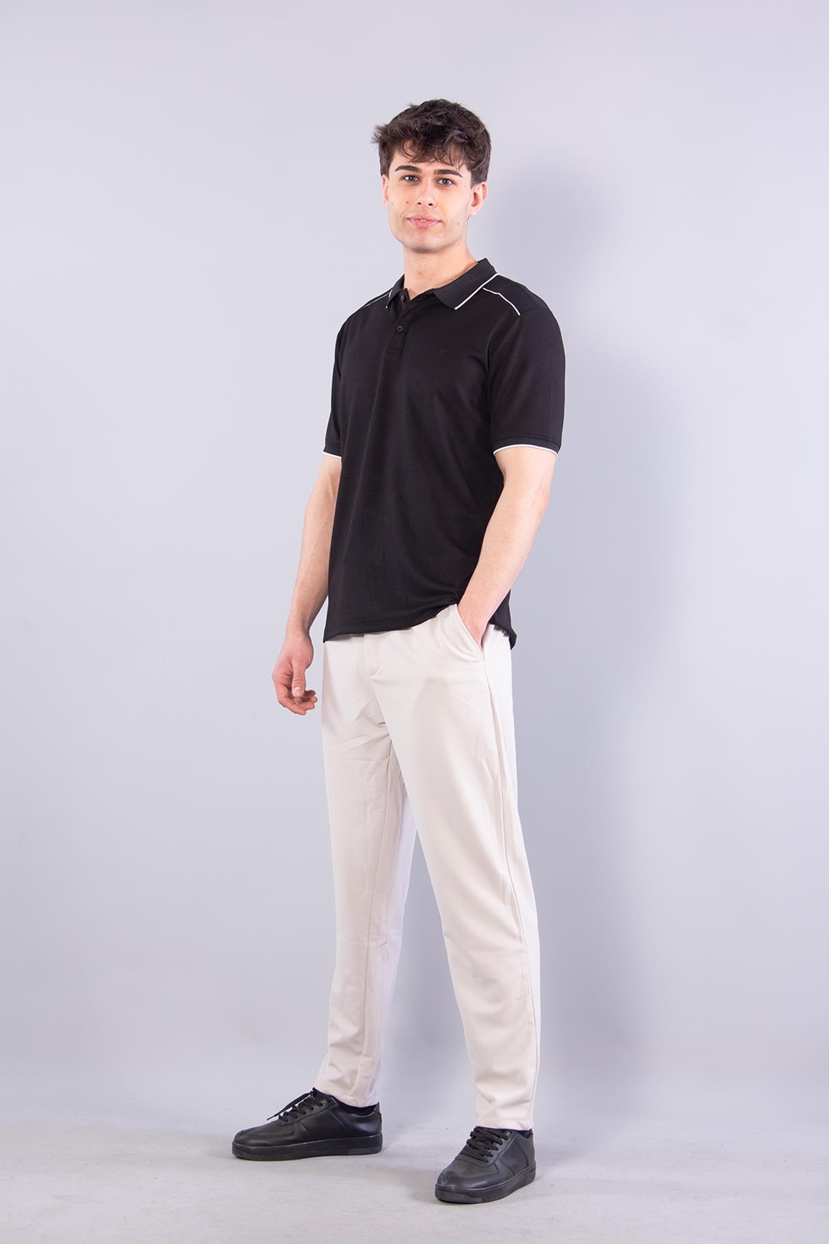 T-shirtmckanzie4626 Modal Omuz Parçalı Yakalı T-shirtkadınerkek