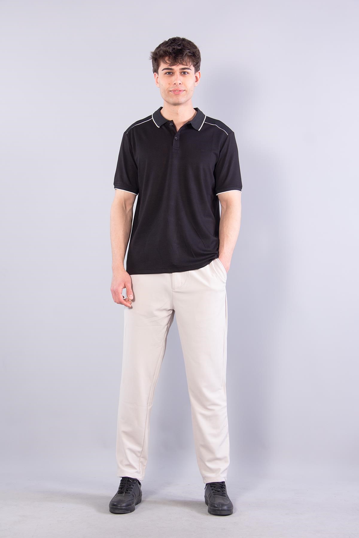 T-shirtmckanzie4626 Modal Omuz Parçalı Yakalı T-shirtkadınerkek