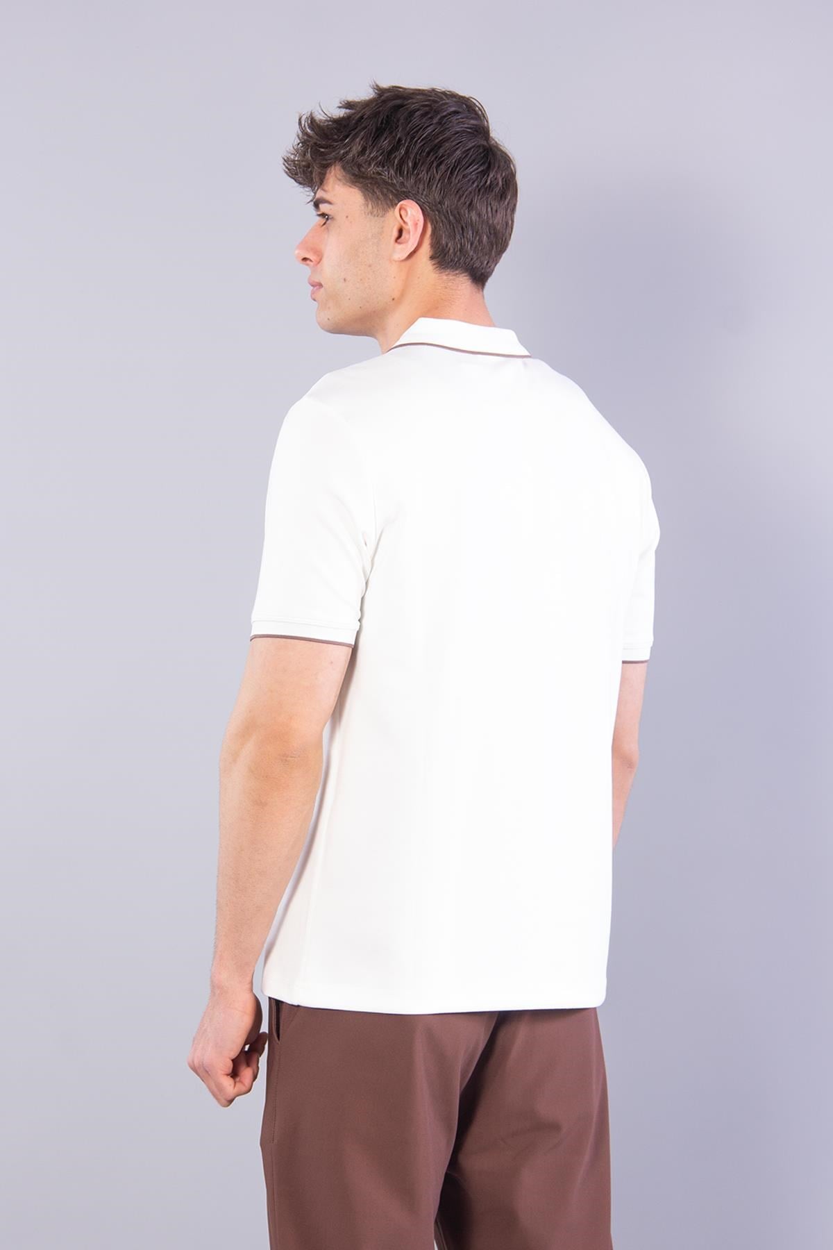 T-shirtmckanzie4626 Modal Omuz Parçalı Yakalı T-shirtkadınerkek