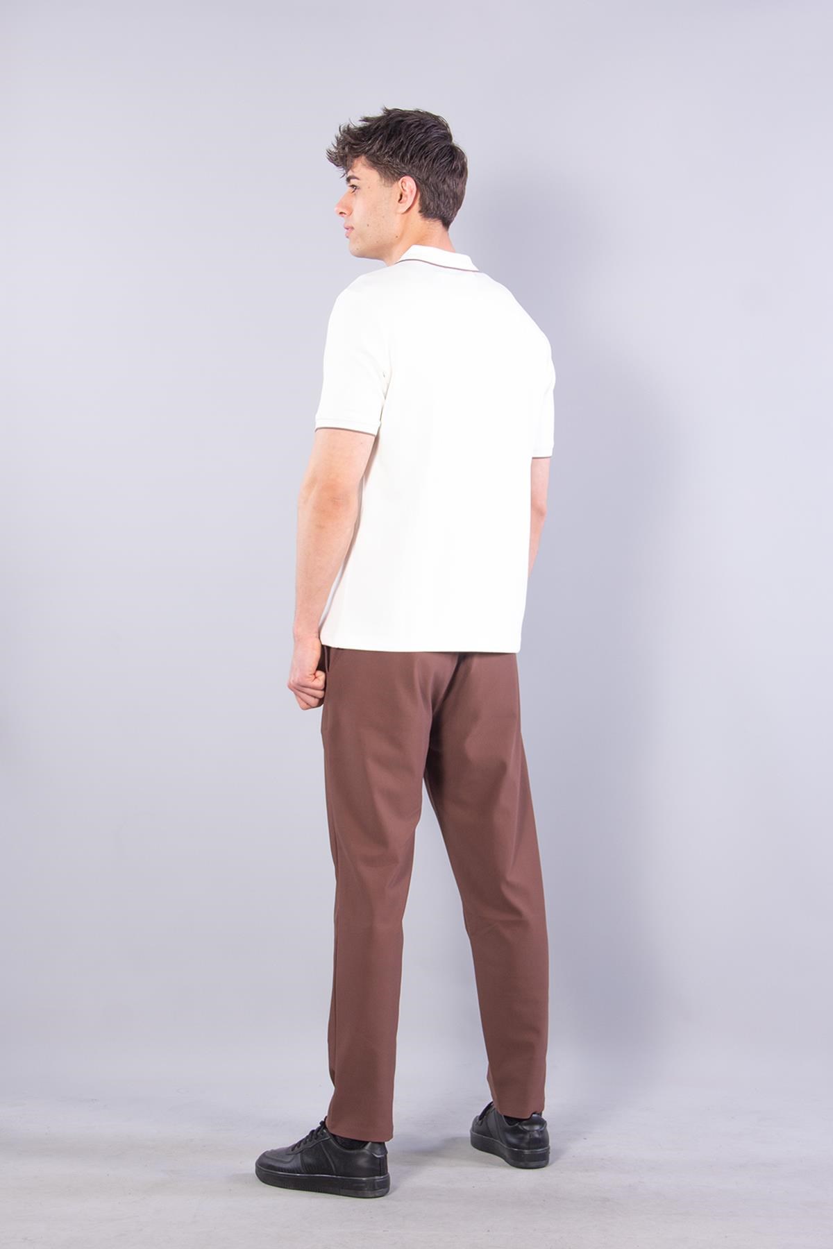 T-shirtmckanzie4626 Modal Omuz Parçalı Yakalı T-shirtkadınerkek