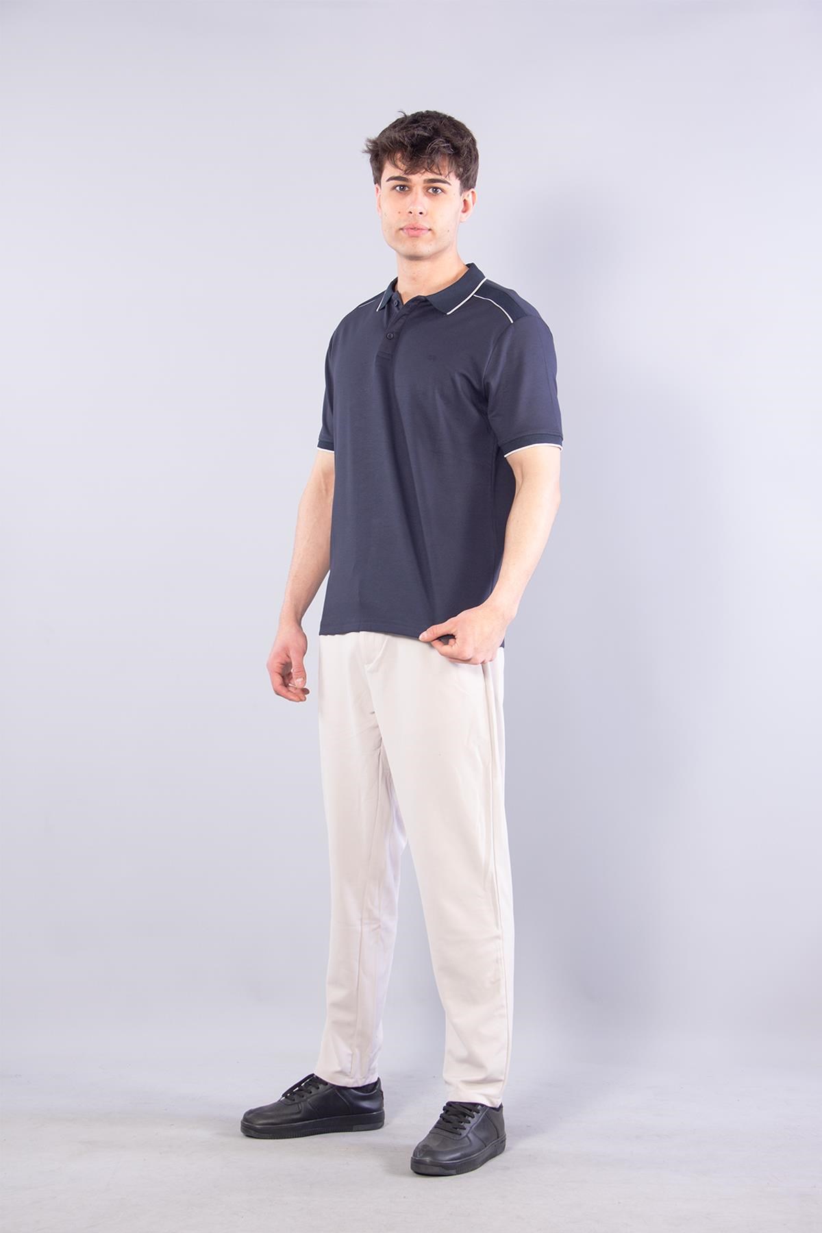 T-shirtmckanzie4626 Modal Omuz Parçalı Yakalı T-shirtkadınerkek