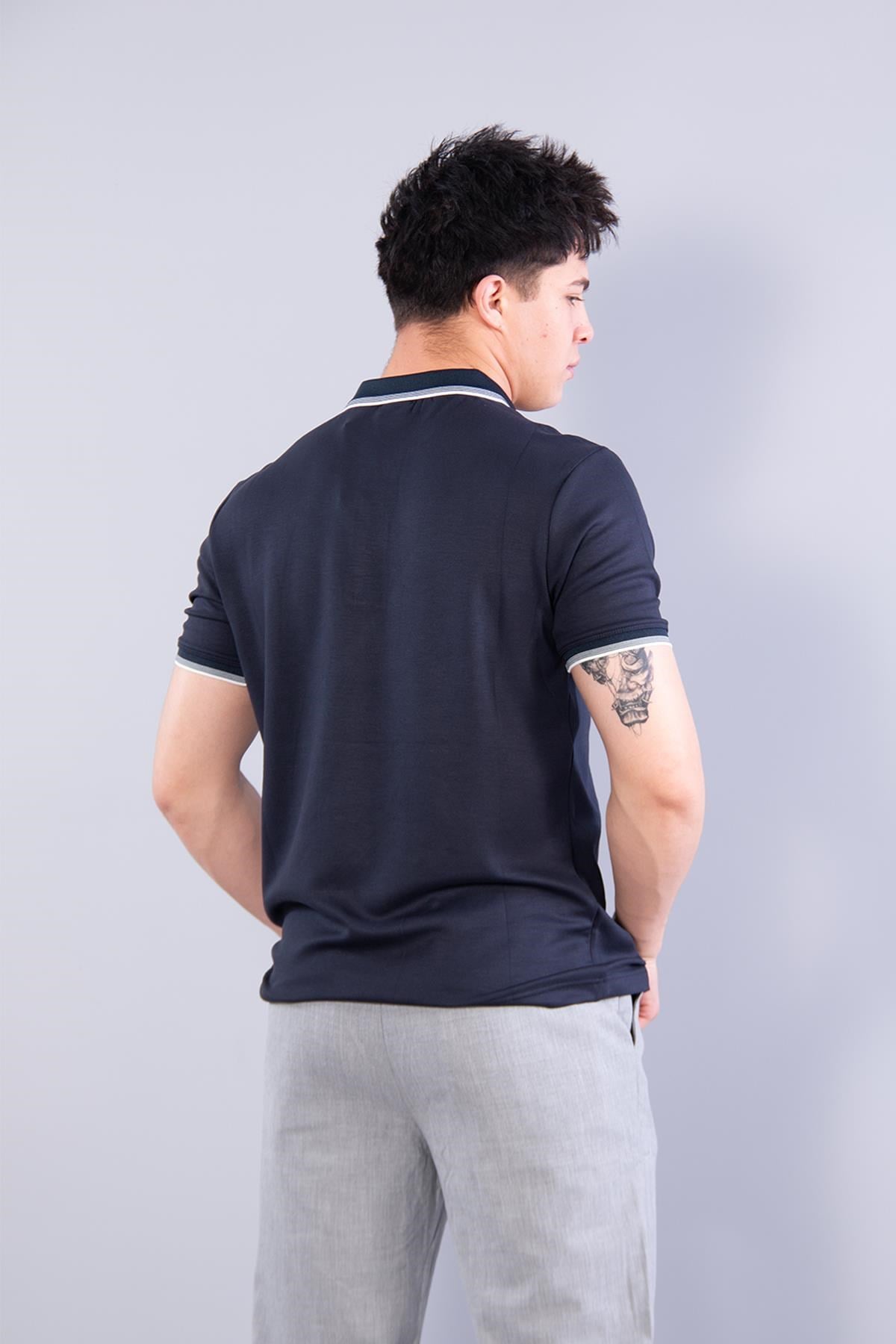 T-shirtmckanzie4662 Yakası Çizgili Modal T-shirtkadınerkek
