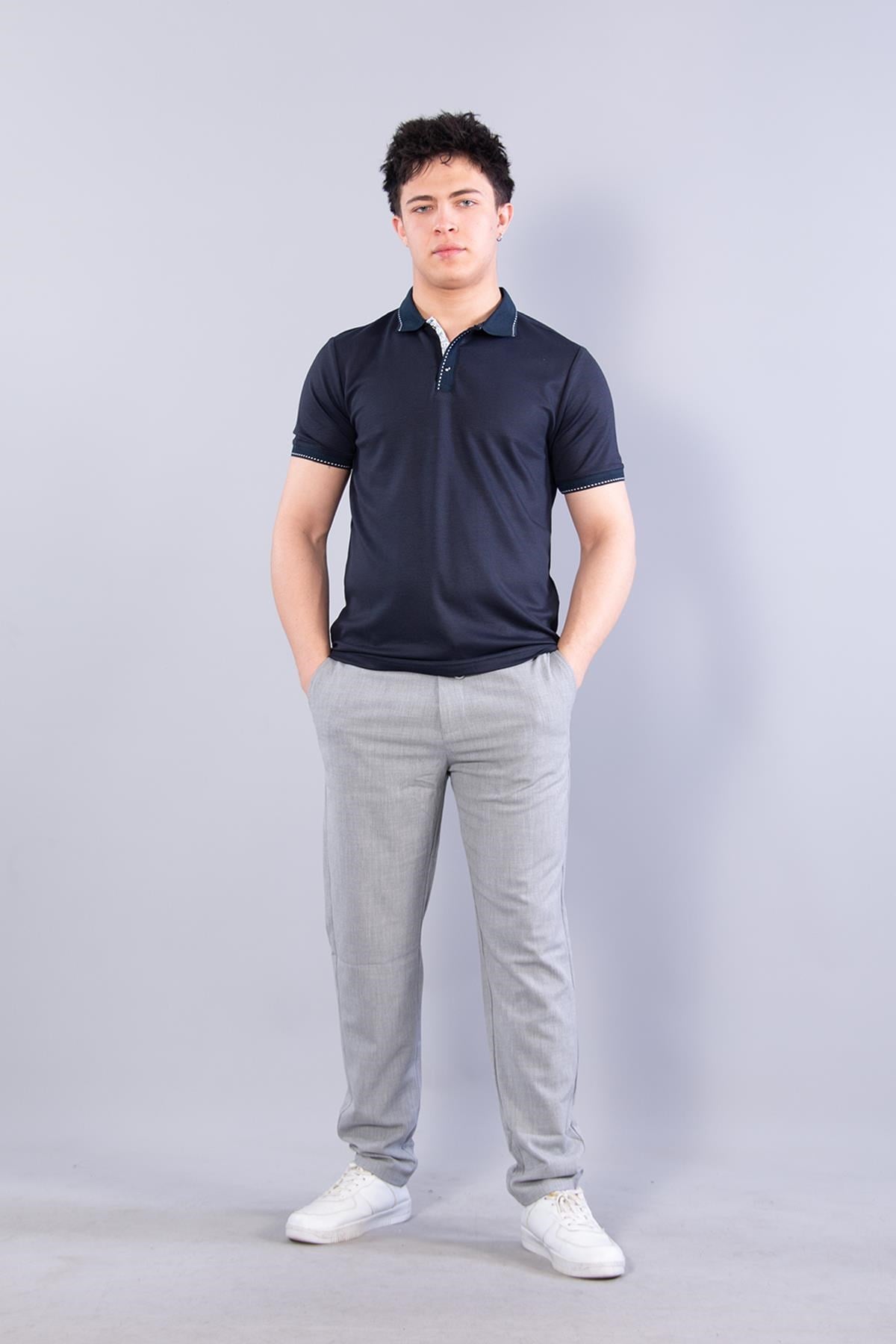 T-shirtmckanzie4668 Yaka Kol Ucu Noktalı Modal T-shirtkadınerkek