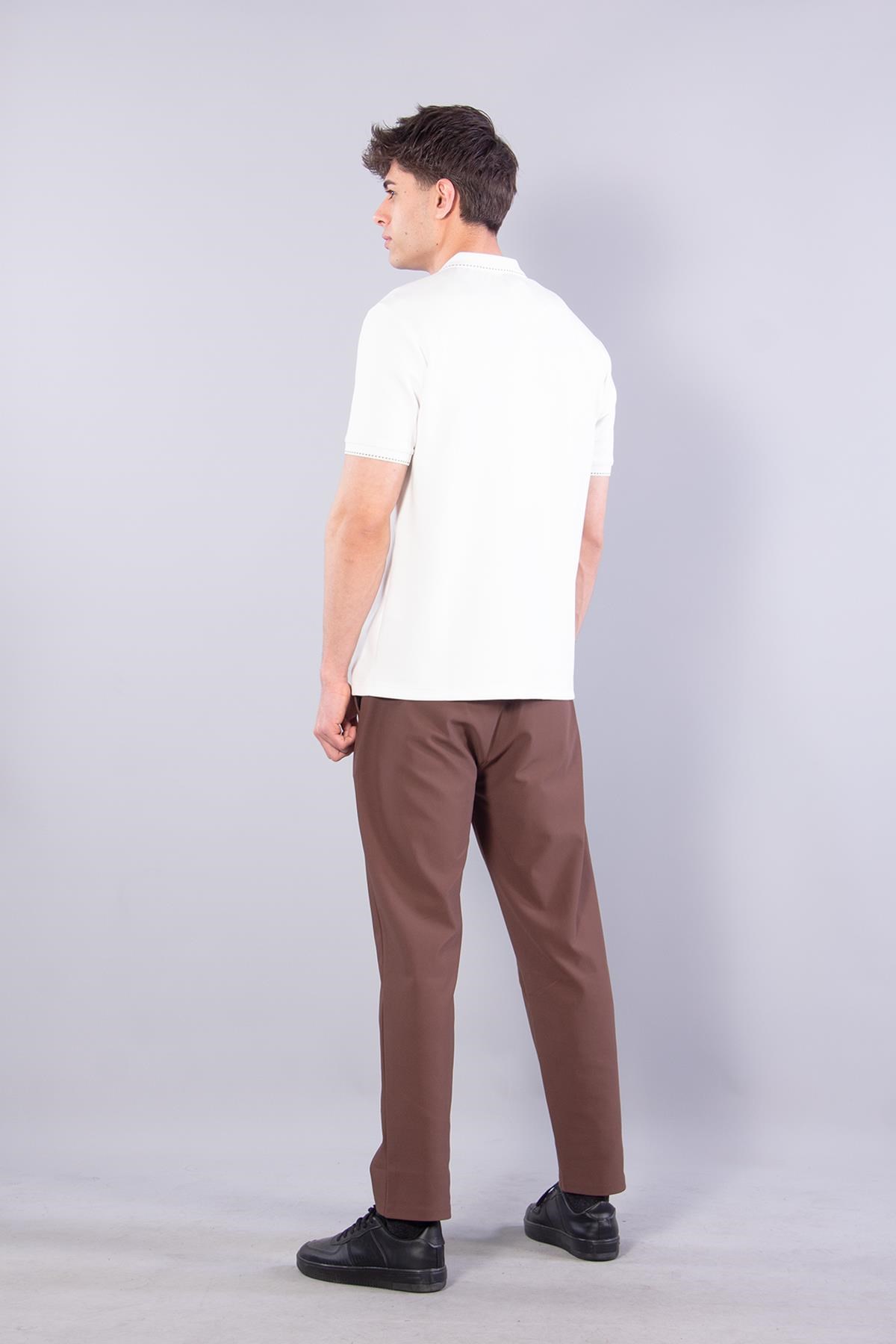T-shirtmckanzie4668 Yaka Kol Ucu Noktalı Modal T-shirtkadınerkek