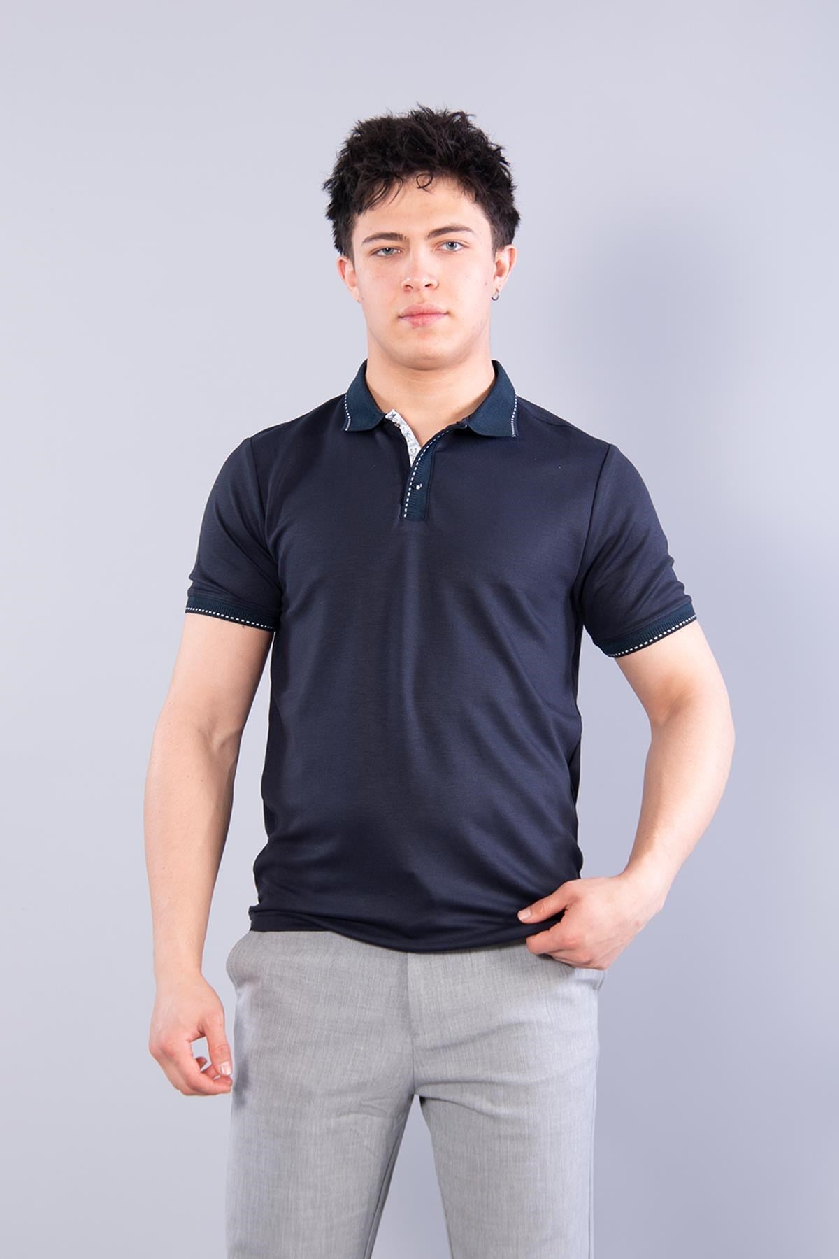 T-shirtmckanzie4668 Yaka Kol Ucu Noktalı Modal T-shirtkadınerkek