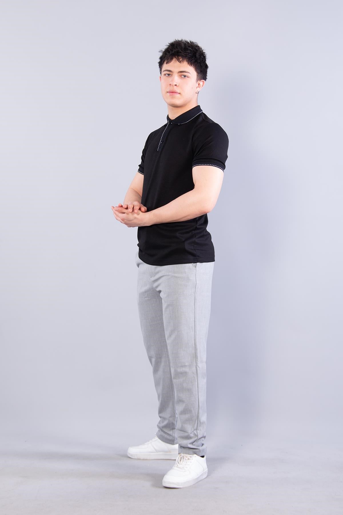 T-shirtmckanzie4668 Yaka Kol Ucu Noktalı Modal T-shirtkadınerkek