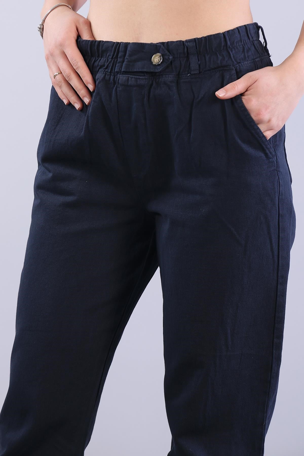 Pantolonmckanzie4924 Beli Lastikli Düğme Ayrıntılı Pantolonkadınerkek