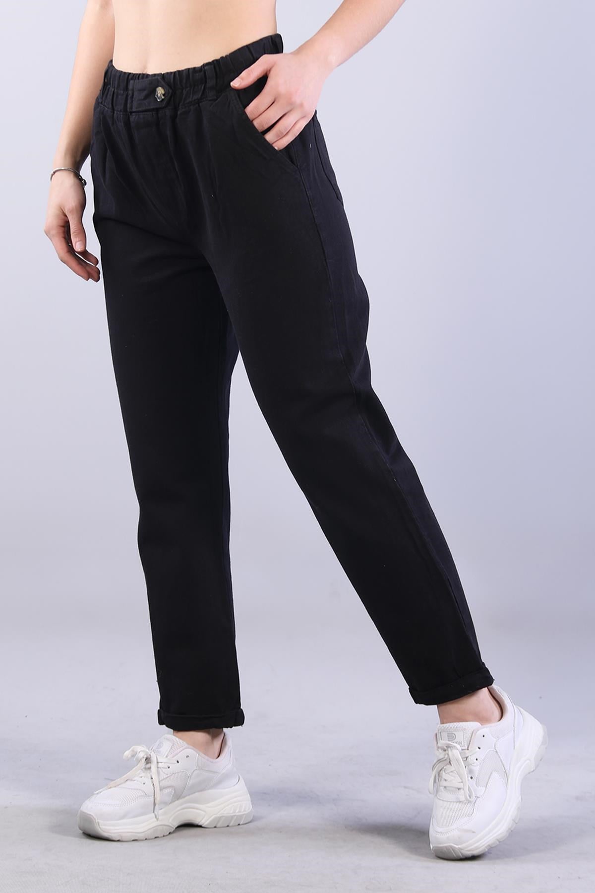 Pantolonmckanzie4924 Beli Lastikli Düğme Ayrıntılı Pantolonkadınerkek