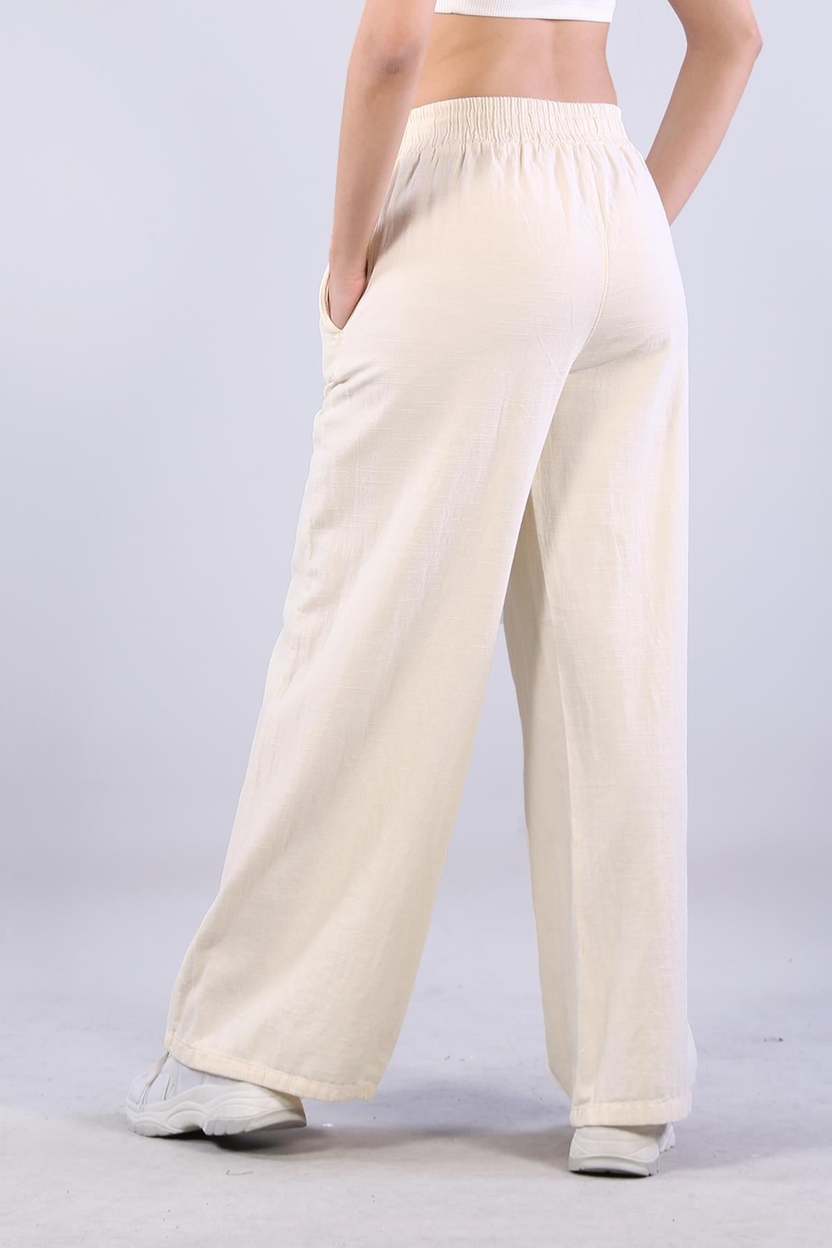 Pantolonmckanzie5219 (6230) Beli Süs İpli Pol Paça Pantolonkadınerkek