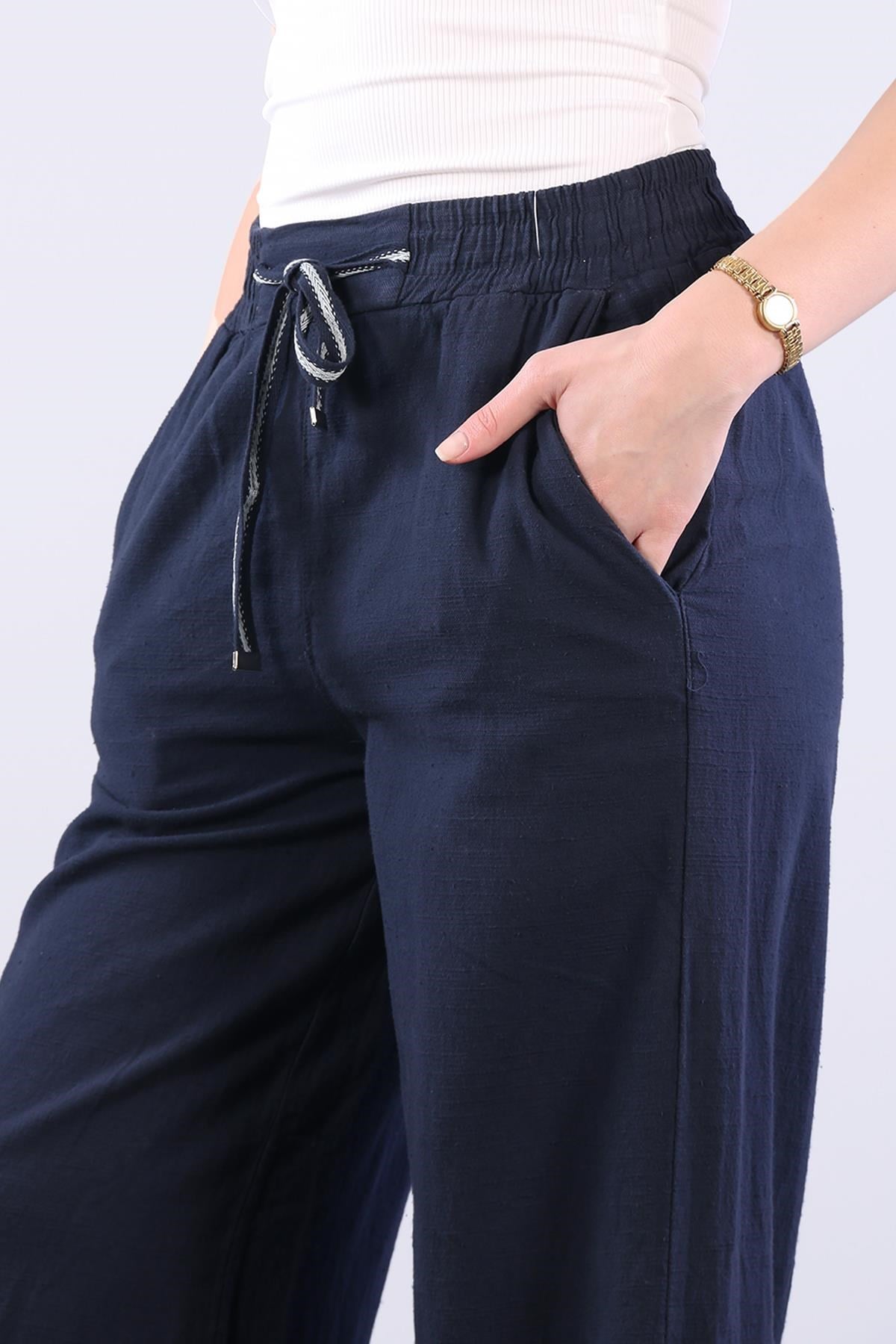 Pantolonmckanzie5219 (6230) Beli Süs İpli Pol Paça Pantolonkadınerkek