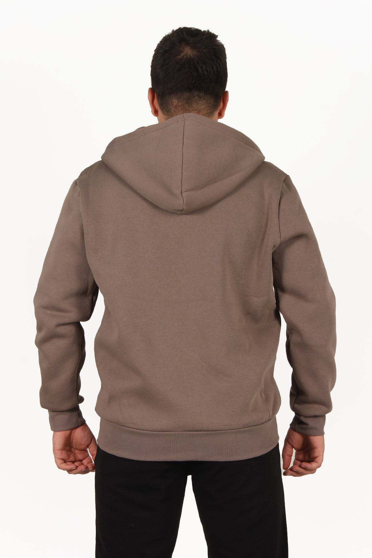 Sweatmckanzie5487 Fermuarlı Kapşonlu Kanguru Cep 3 İplik Şardonlu Sweatkadınerkek