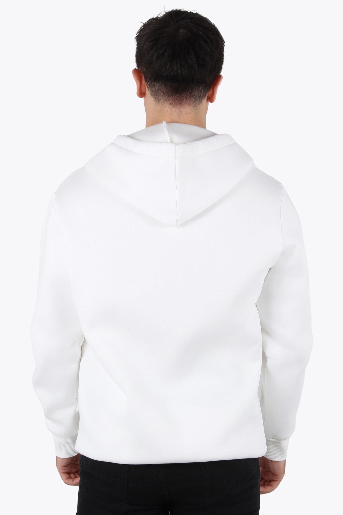 Sweatmckanzie5487 Fermuarlı Kapşonlu Kanguru Cep 3 İplik Şardonlu Sweatkadınerkek