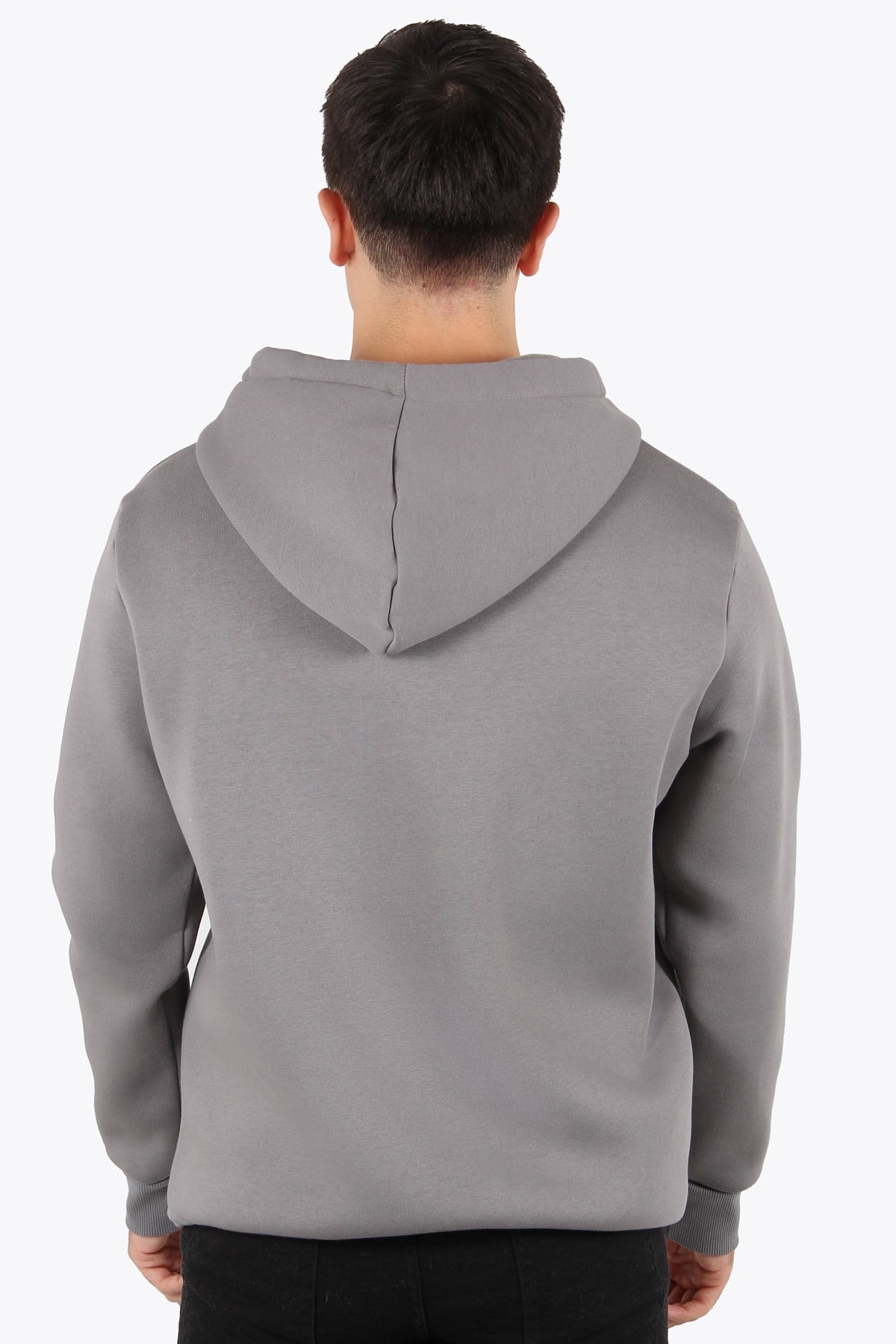 Sweatmckanzie5487 Fermuarlı Kapşonlu Kanguru Cep 3 İplik Şardonlu Sweatkadınerkek