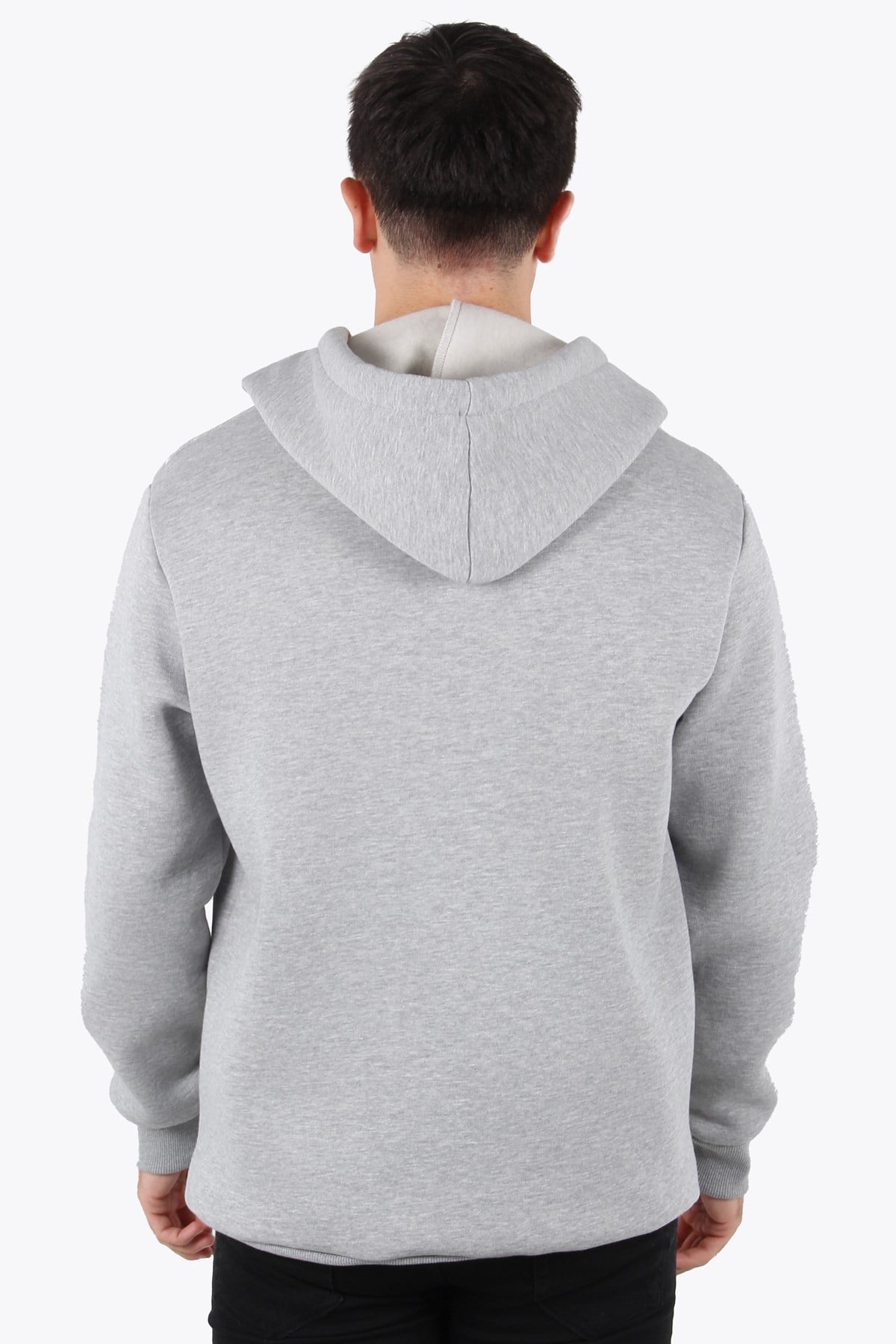 Sweatmckanzie5487 Fermuarlı Kapşonlu Kanguru Cep 3 İplik Şardonlu Sweatkadınerkek