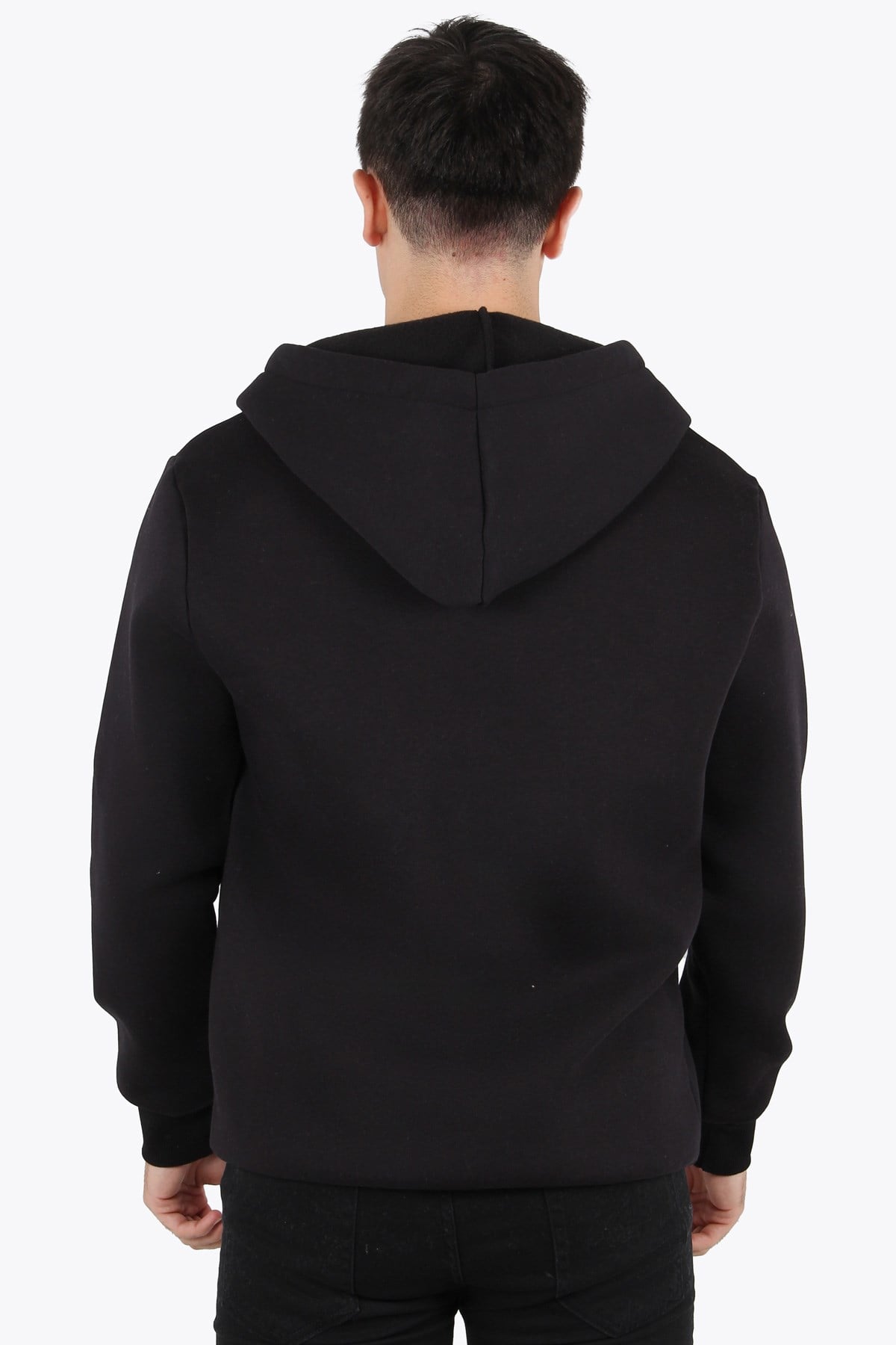 Sweatmckanzie5487 Fermuarlı Kapşonlu Kanguru Cep 3 İplik Şardonlu Sweatkadınerkek