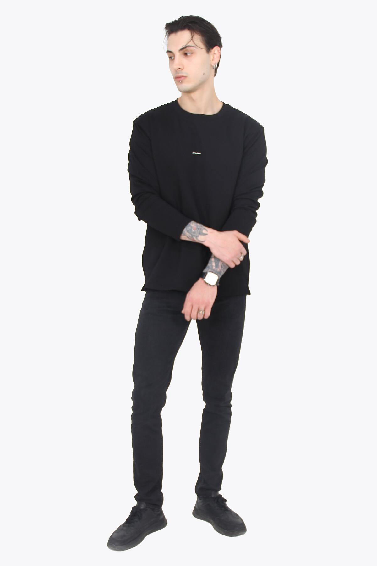 Sweatmckanzie5725 Likralı 2 İplik O Yaka Sweatkadınerkek