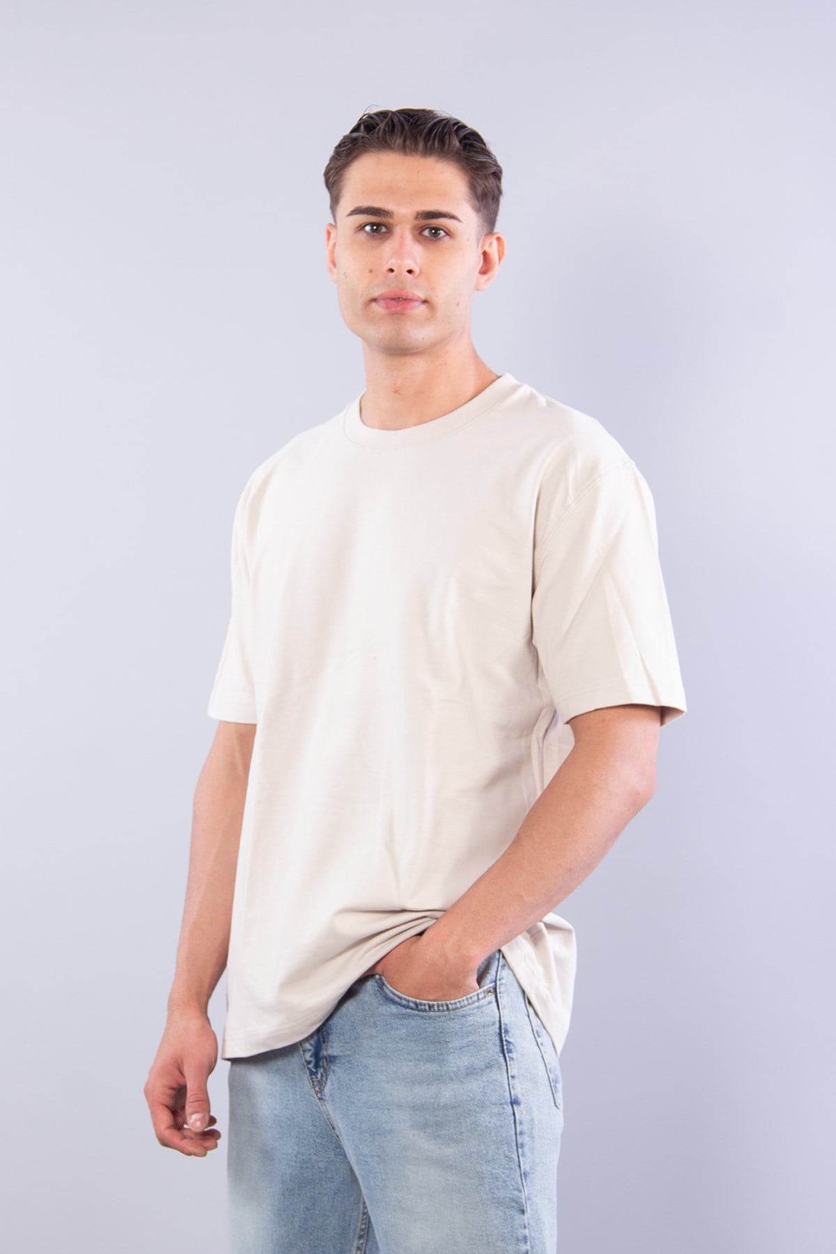 T-shirtmckanzie5930 Fırçalı İki İplik O Yaka T-shirtkadınerkek