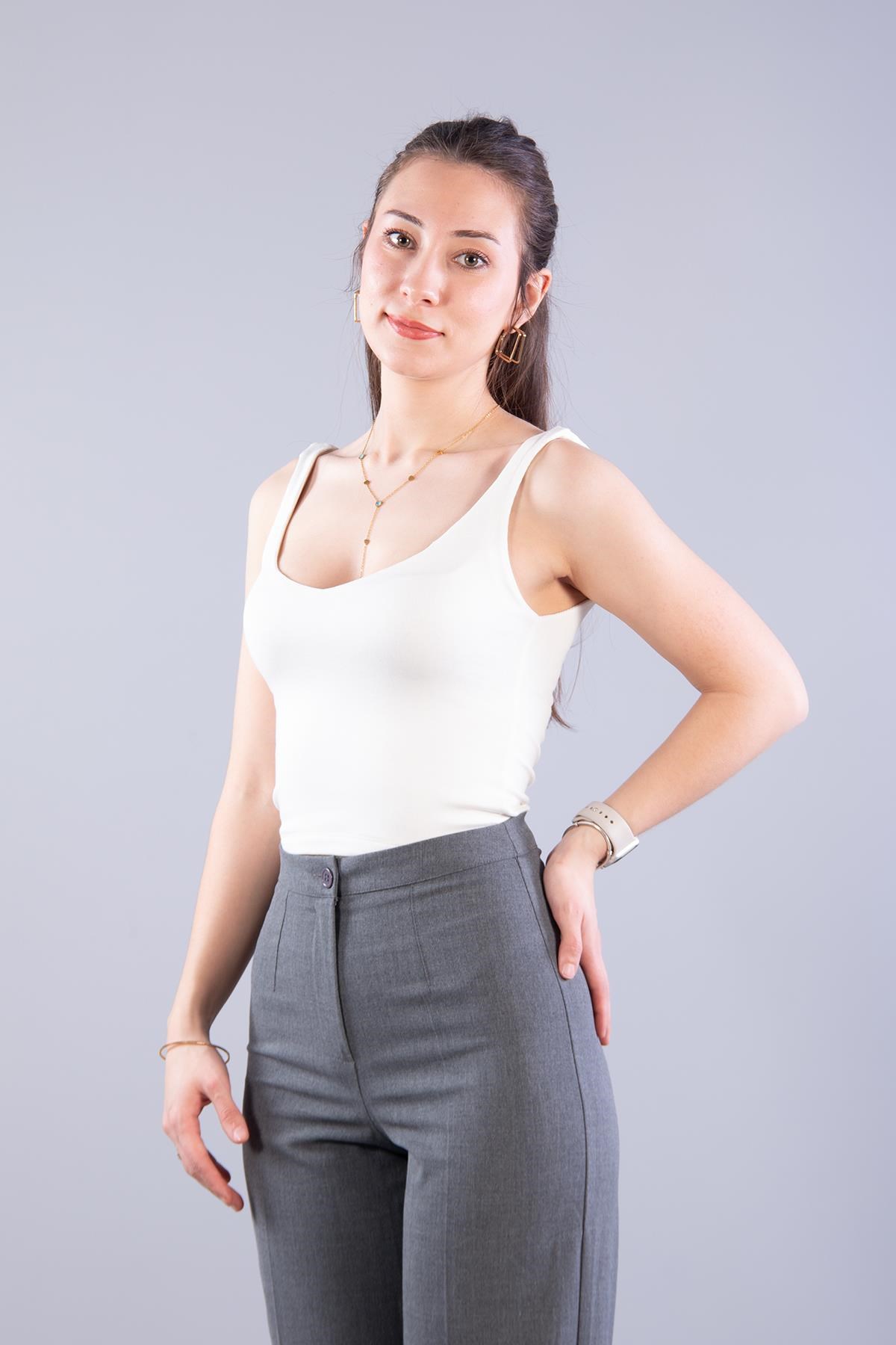 Bodymckanzie6621 (N-2262) Kalın Askılı Bodykadınerkek