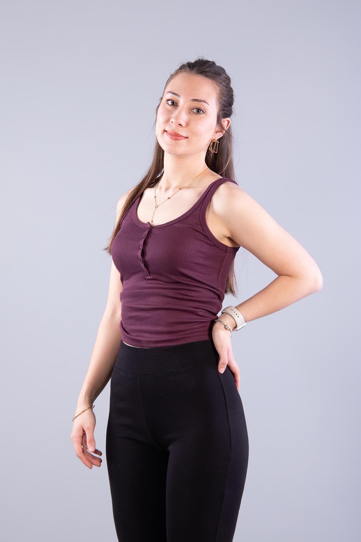 Bodymckanzie6699 (N-2351) Patlı Düğmeli Modal Kaşkorse Bodykadınerkek