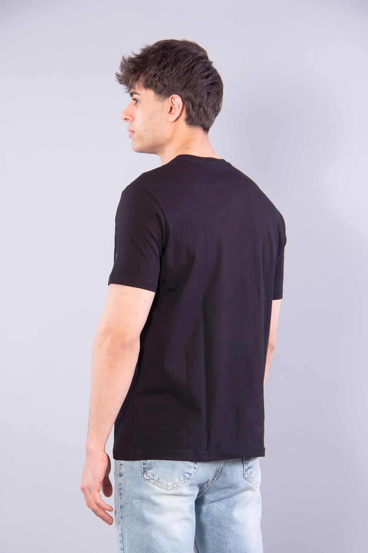 T-shirtmckanzie7410 Süprem Sol Göğsü Enjeksiyon Çizgi Baskılı Bisiklet Yaka T-shirtkadınerkek