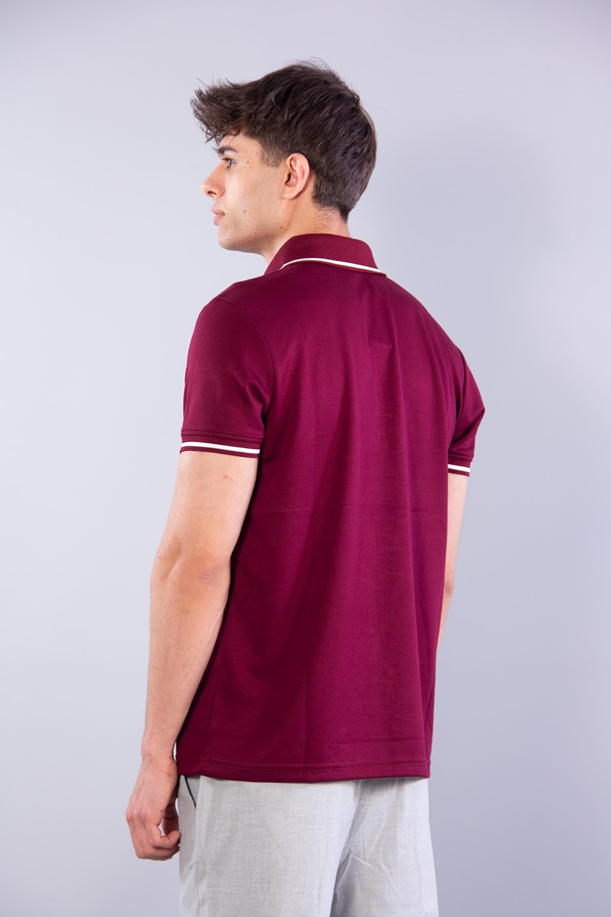 T-shirtmckanzie8261 Ayaklı Yaka Kol Ucu Çizgili Kısa Kol T-shirtkadınerkek