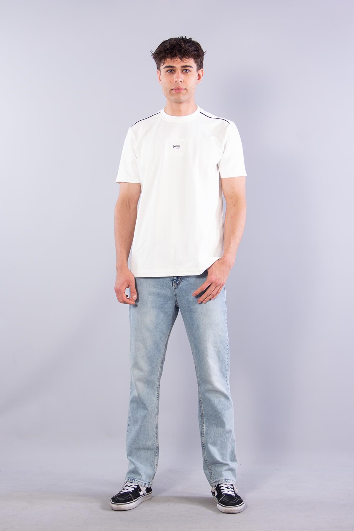 T-shirtmckanzie8281 Omzu Biyeli Raise Baskılı İnterlok O Yaka T-shirtkadınerkek