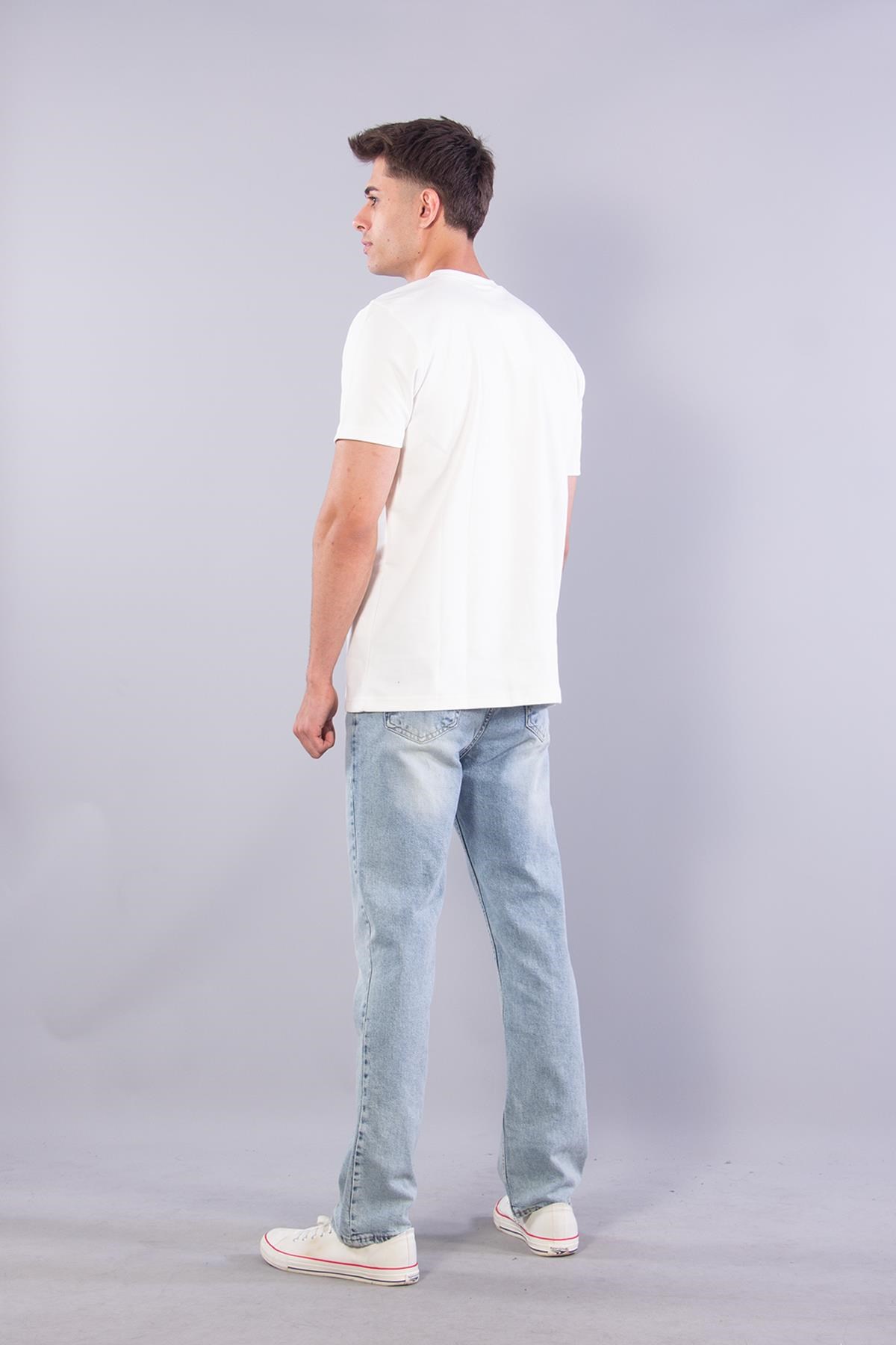 T-shirtmckanzie8321 Sıfır Yaka İnterlok Kumaş Be Strong T-shirtkadınerkek
