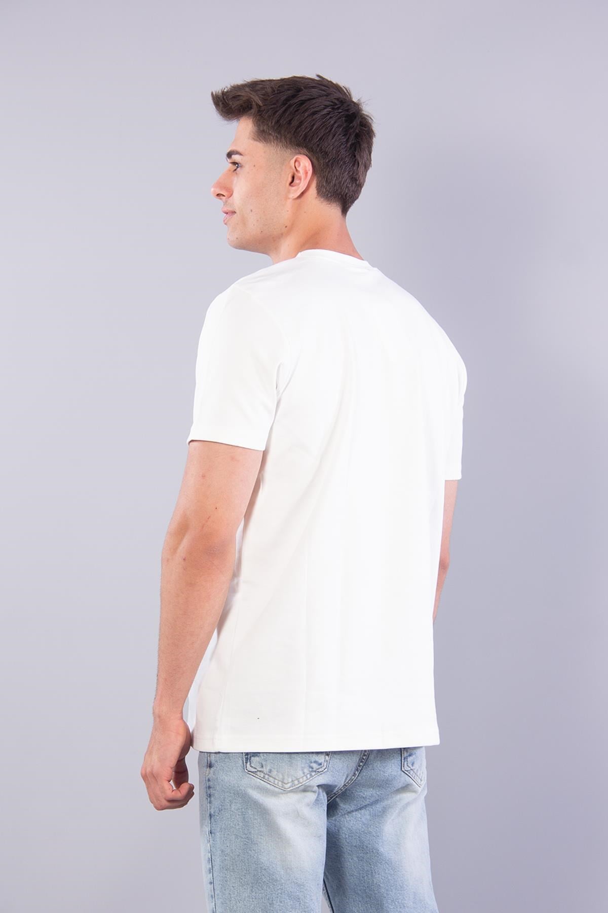 T-shirtmckanzie8321 Sıfır Yaka İnterlok Kumaş Be Strong T-shirtkadınerkek
