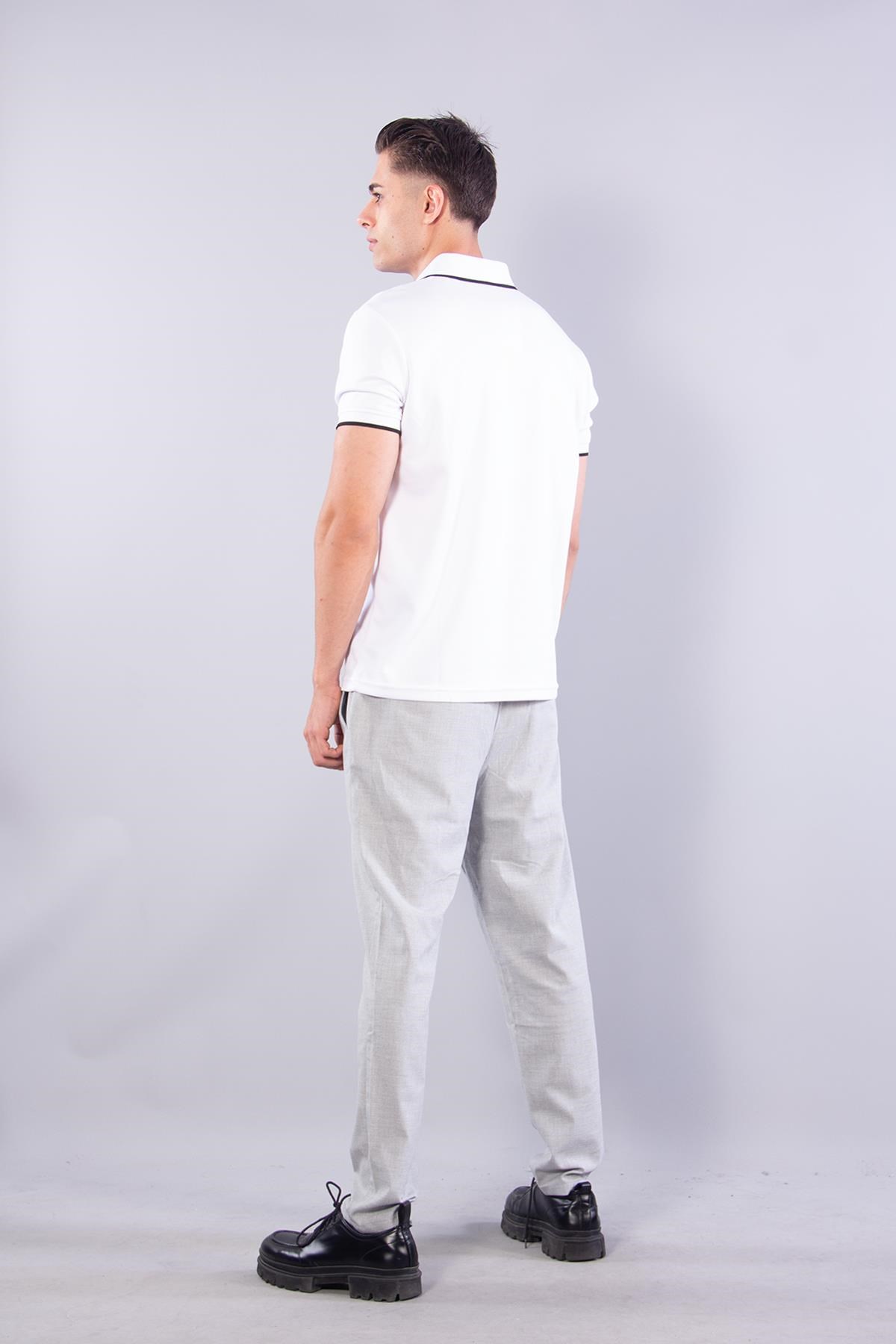 T-shirtmckanzie8328 Pike Modal Ayaklı Yaka Omuz Şeritli T-shirtkadınerkek