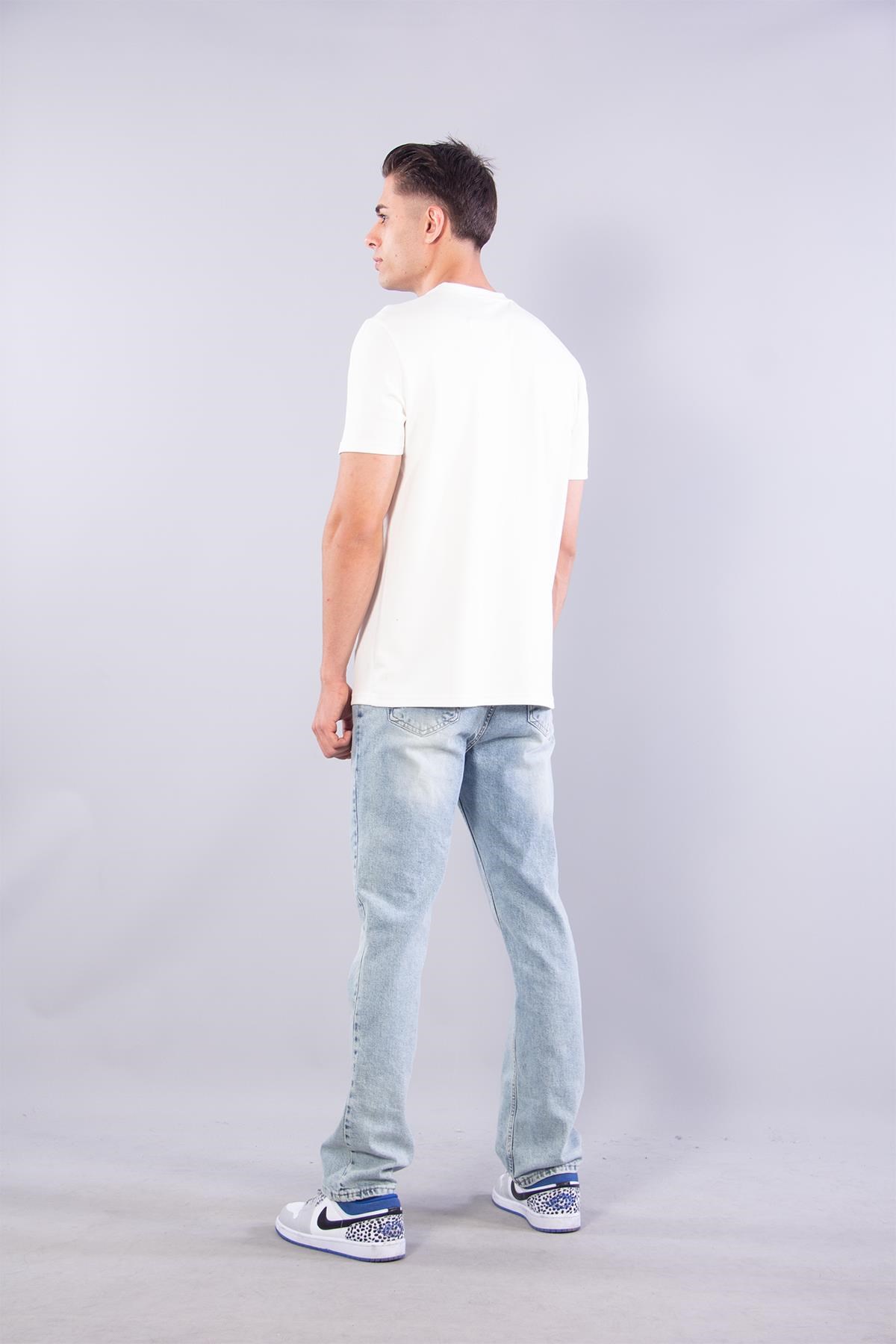 T-shirtmckanzie8337 Sıfır Yaka Fitilli Modal T-shirtkadınerkek