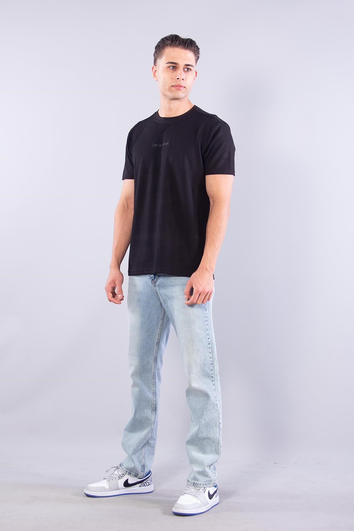 T-shirtmckanzie8337 Sıfır Yaka Fitilli Modal T-shirtkadınerkek